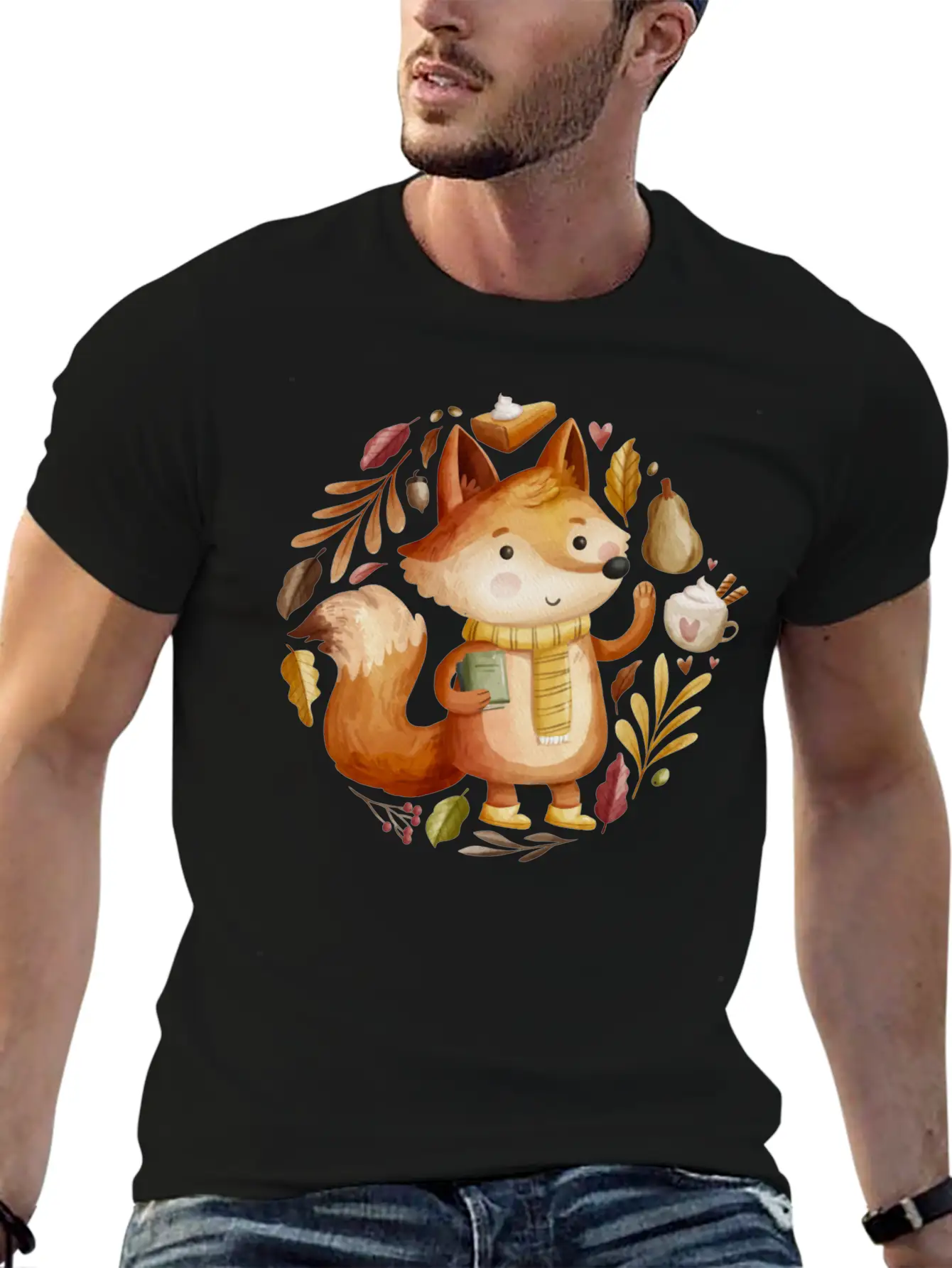 The Fox Autumn Unisex Casual T-Shirt ��� Clean Design For Daily Comfort