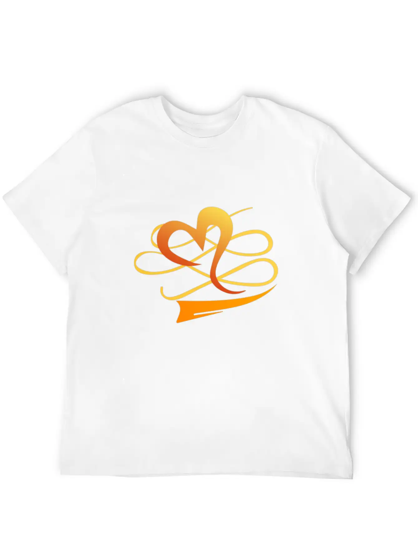 The Golden Heart Essential Cotton Tee For Daily Outfits – Unisex Style