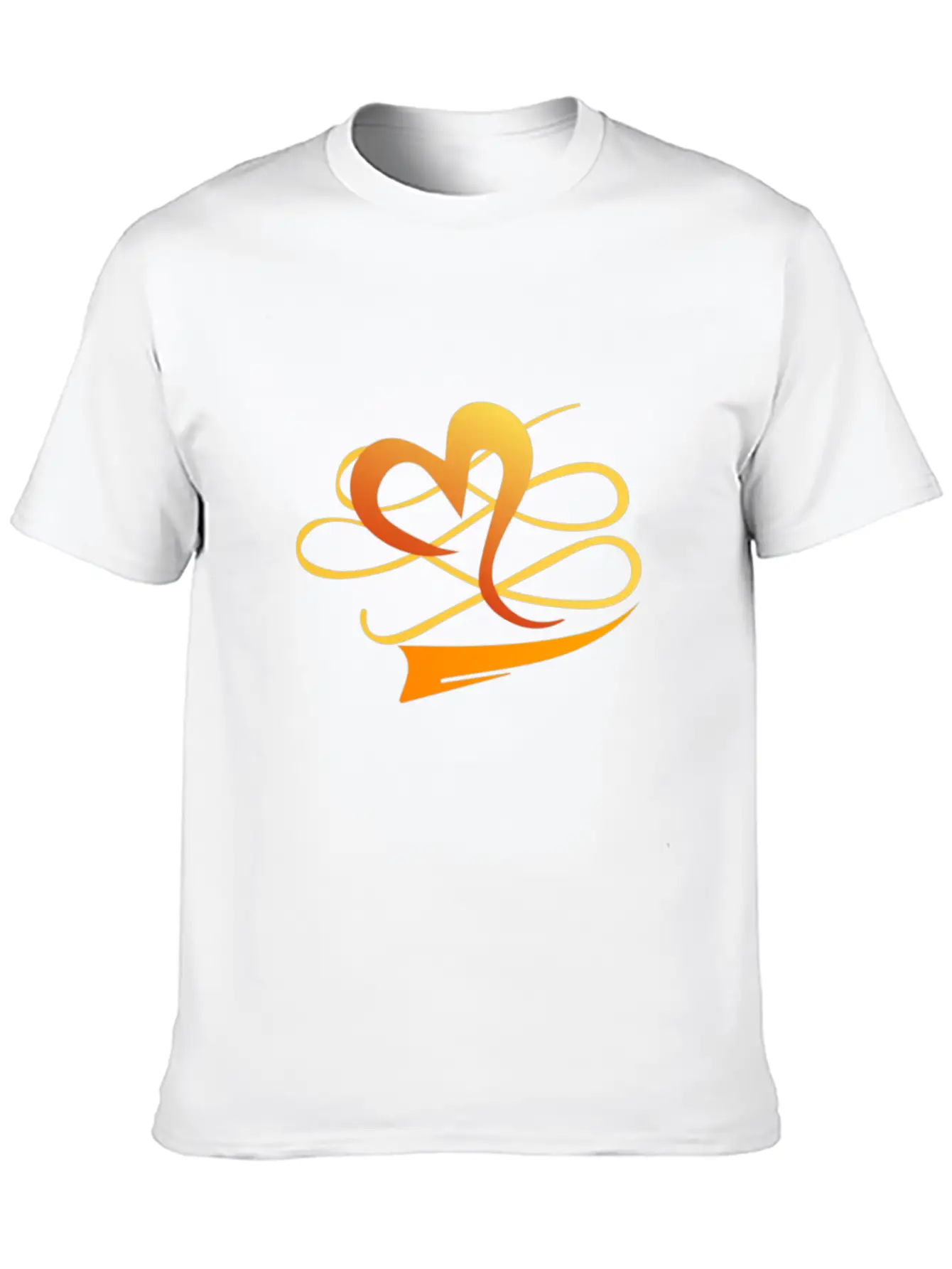 The Golden Heart Essential Cotton Tee For Daily Outfits – Unisex Style