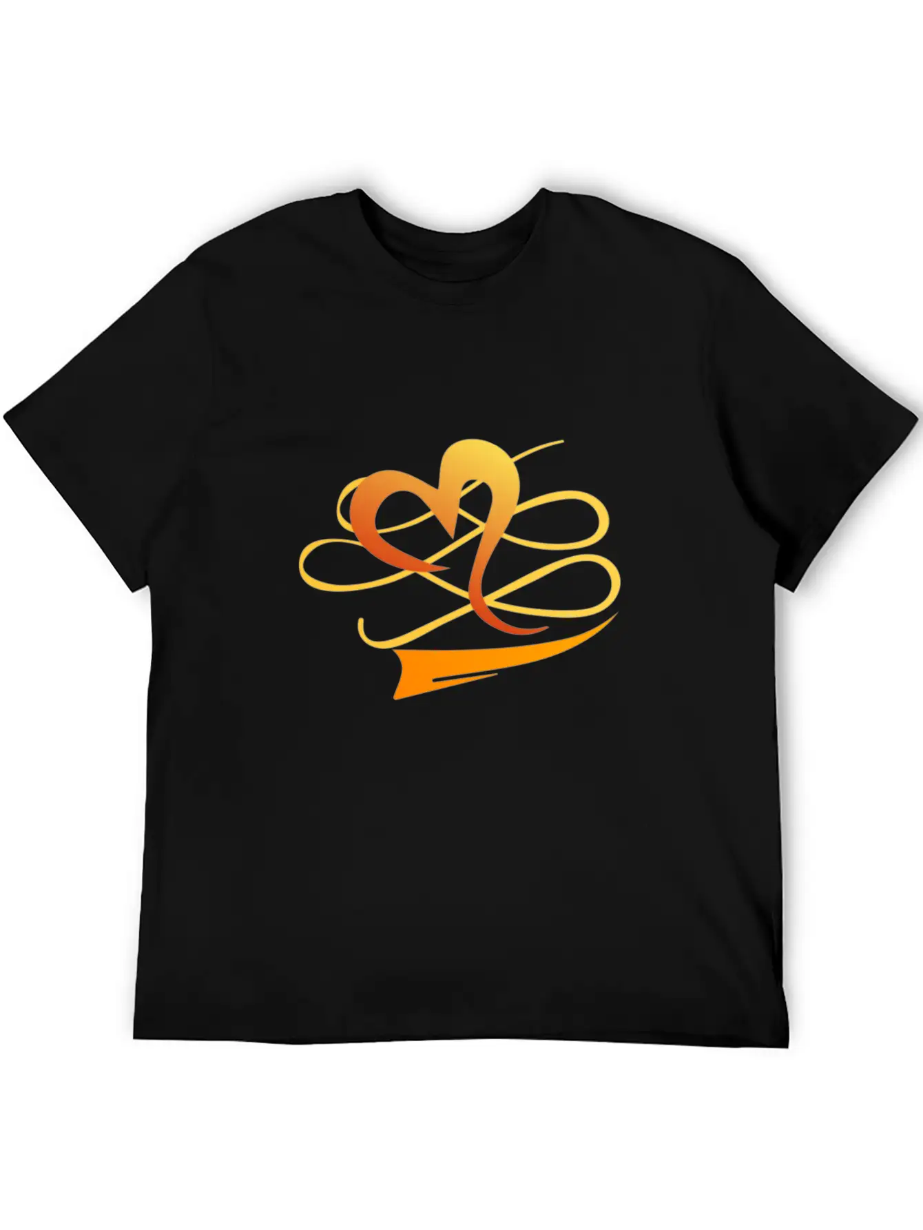 The Golden Heart Essential Cotton Tee For Daily Outfits – Unisex Style