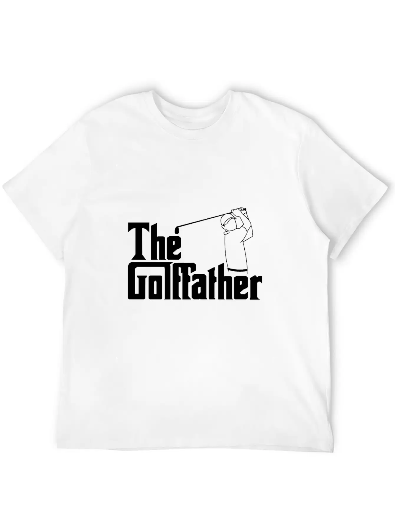 The Golf Father The Golffather Golfer Shirt Basic Graphic T-Shirt – Daily Comfort In Soft Cotton