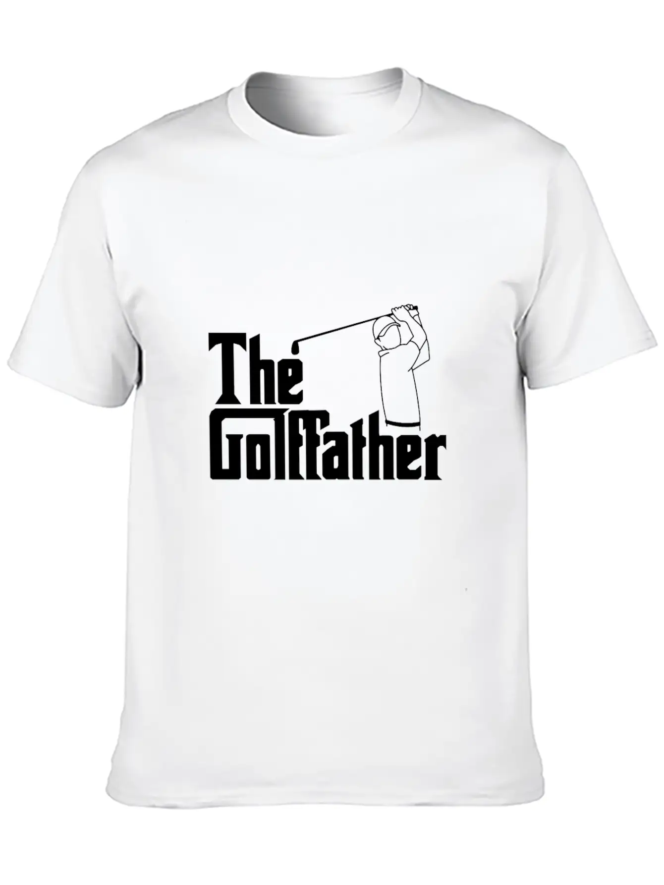 The Golf Father The Golffather Golfer Shirt Basic Graphic T-Shirt – Daily Comfort In Soft Cotton