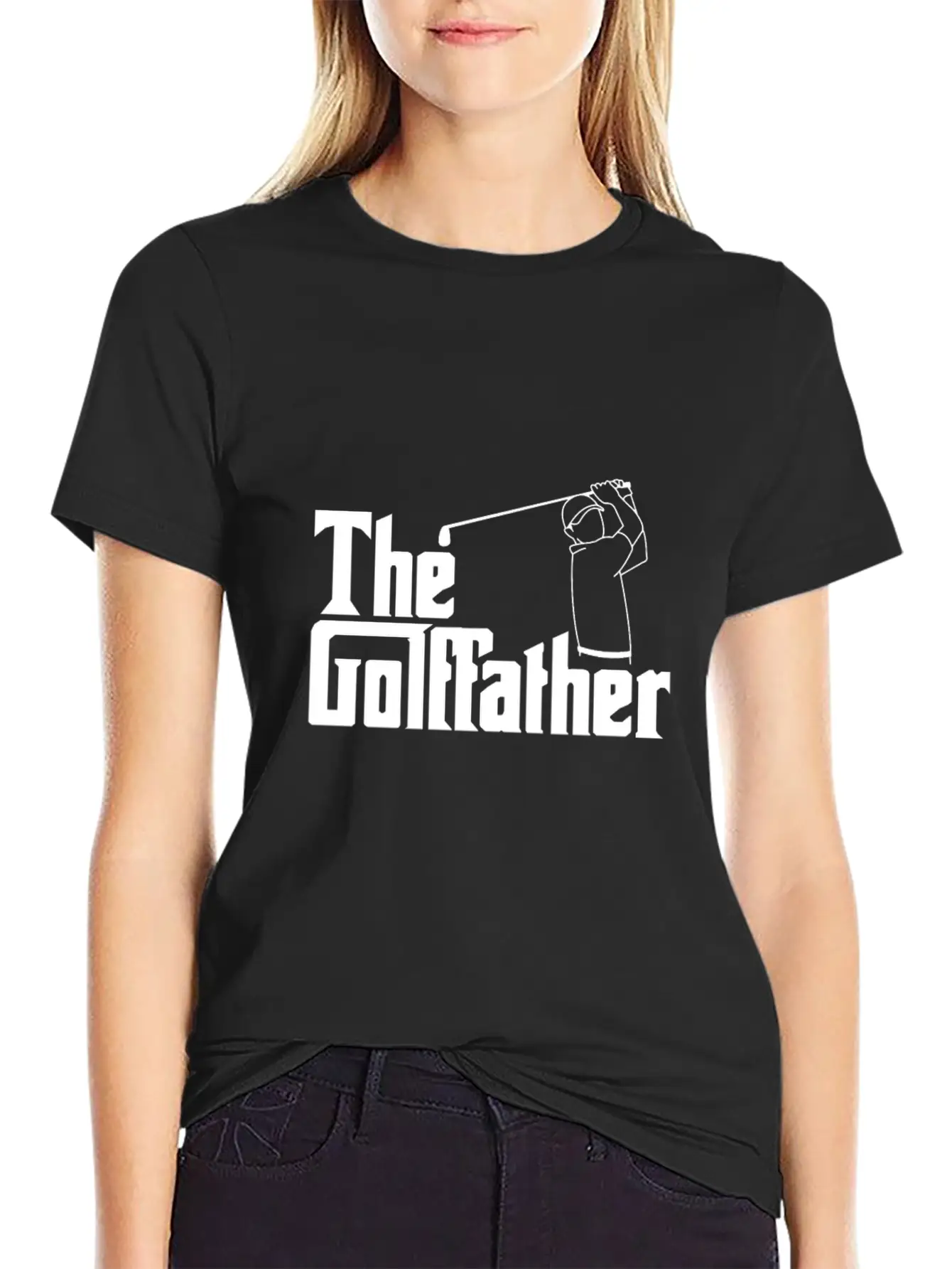 The Golf Father The Golffather Golfer Shirt Basic Graphic T-Shirt – Daily Comfort In Soft Cotton