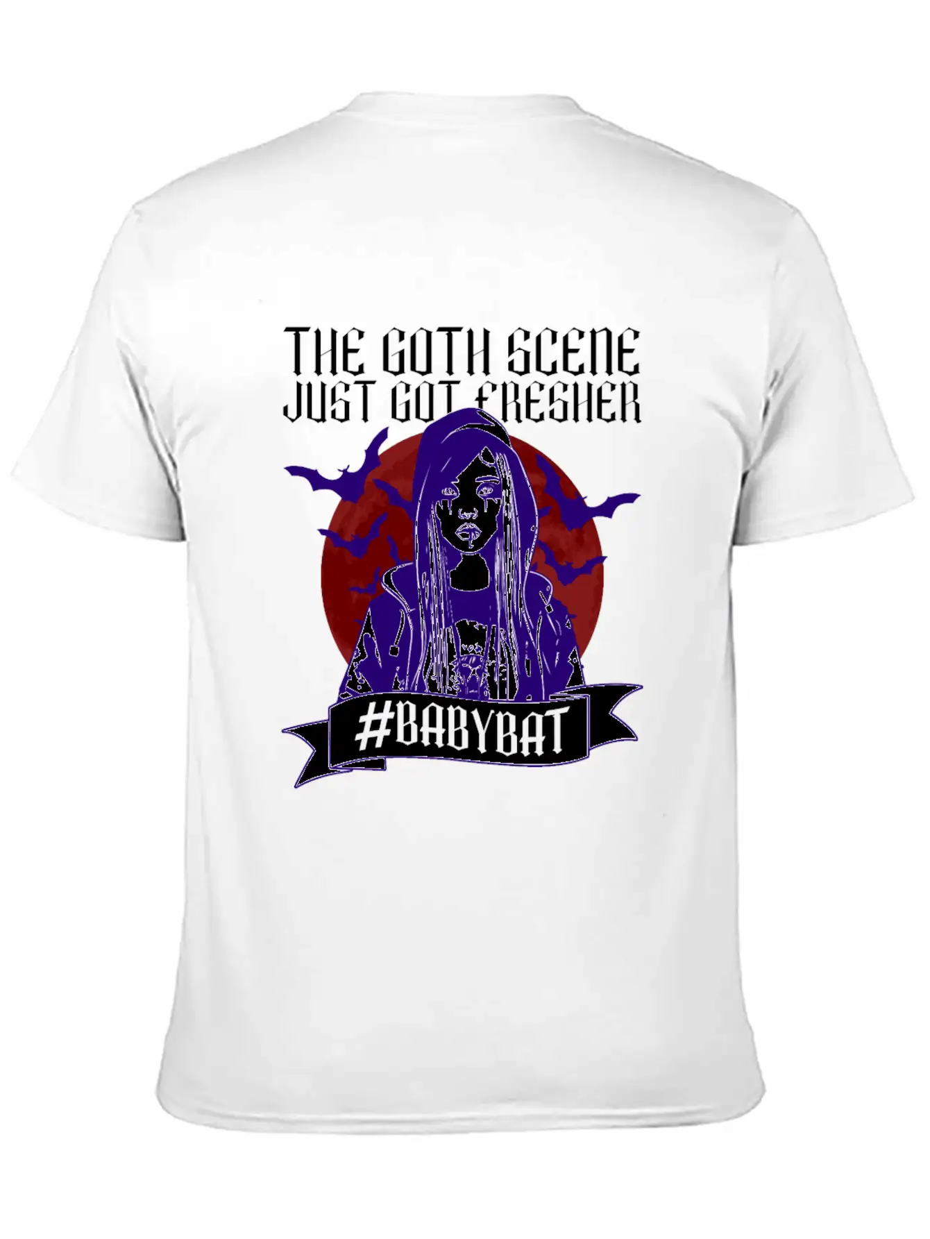The Goth Scene Just Got Fresher #Babybat - Baby Lightweight Cotton T-Shirt – Daily Comfort Graphic Shirt
