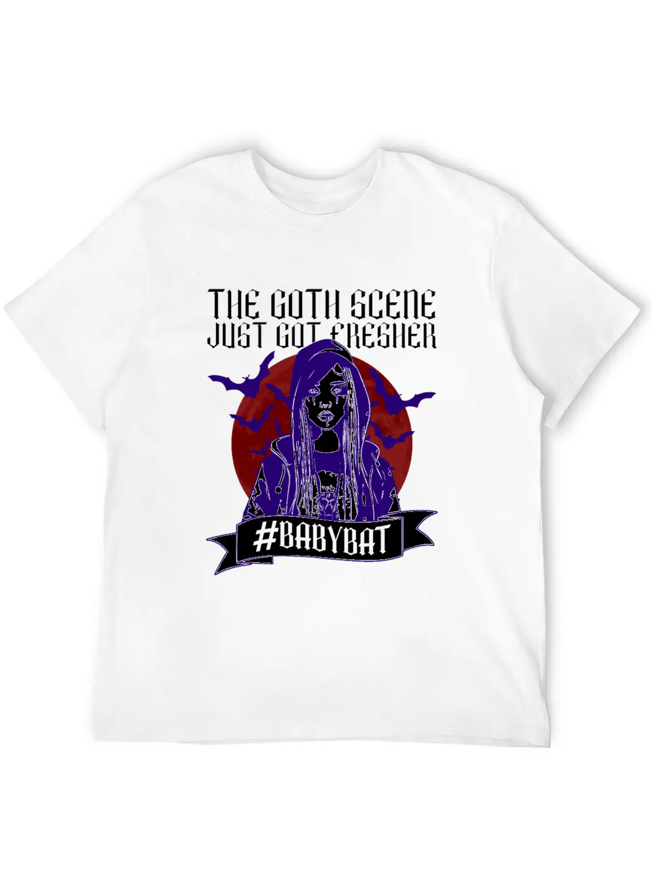 The Goth Scene Just Got Fresher #Babybat - Baby Lightweight Cotton T-Shirt – Daily Comfort Graphic Shirt