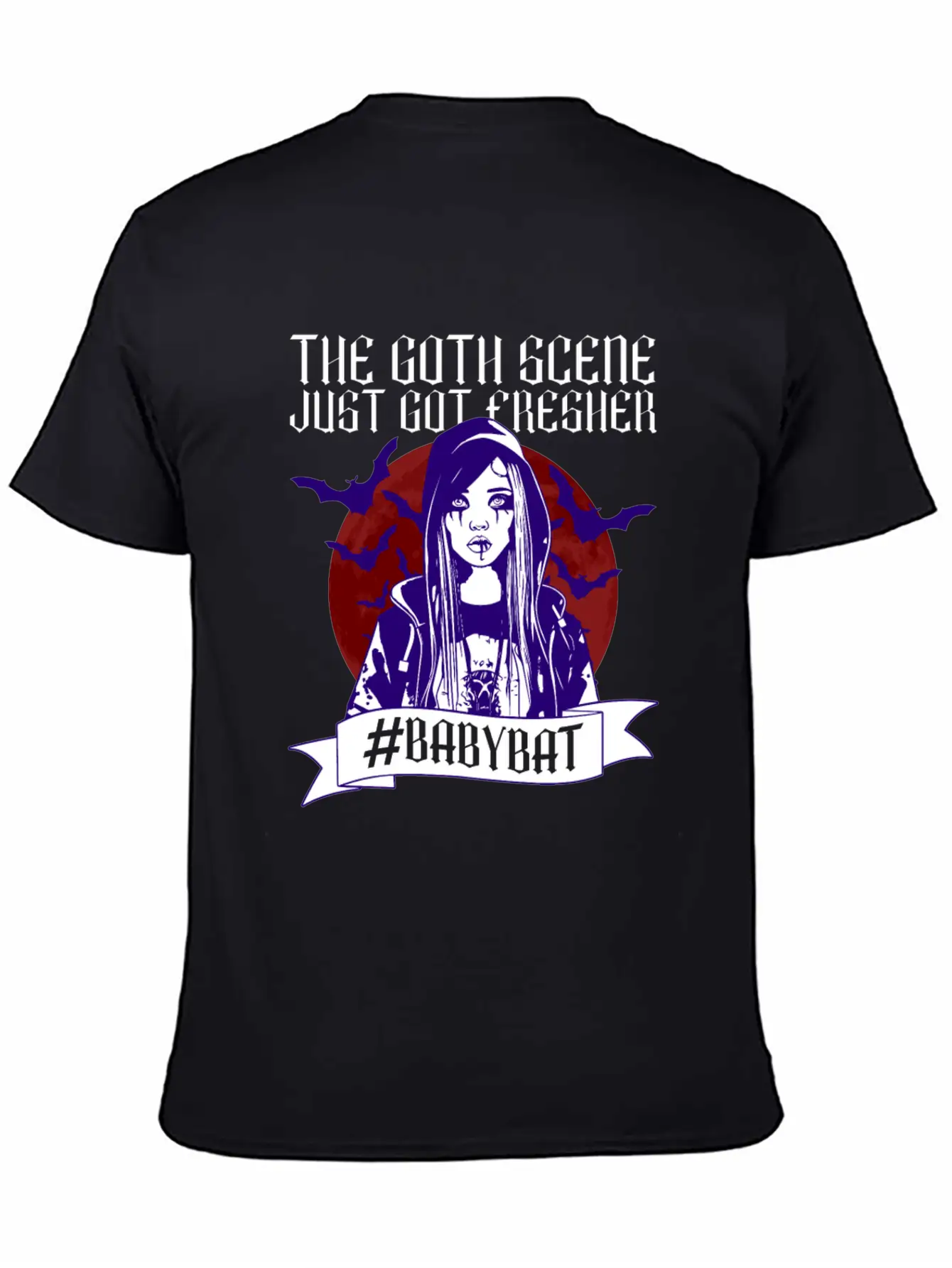 The Goth Scene Just Got Fresher #Babybat - Baby Lightweight Cotton T-Shirt – Daily Comfort Graphic Shirt
