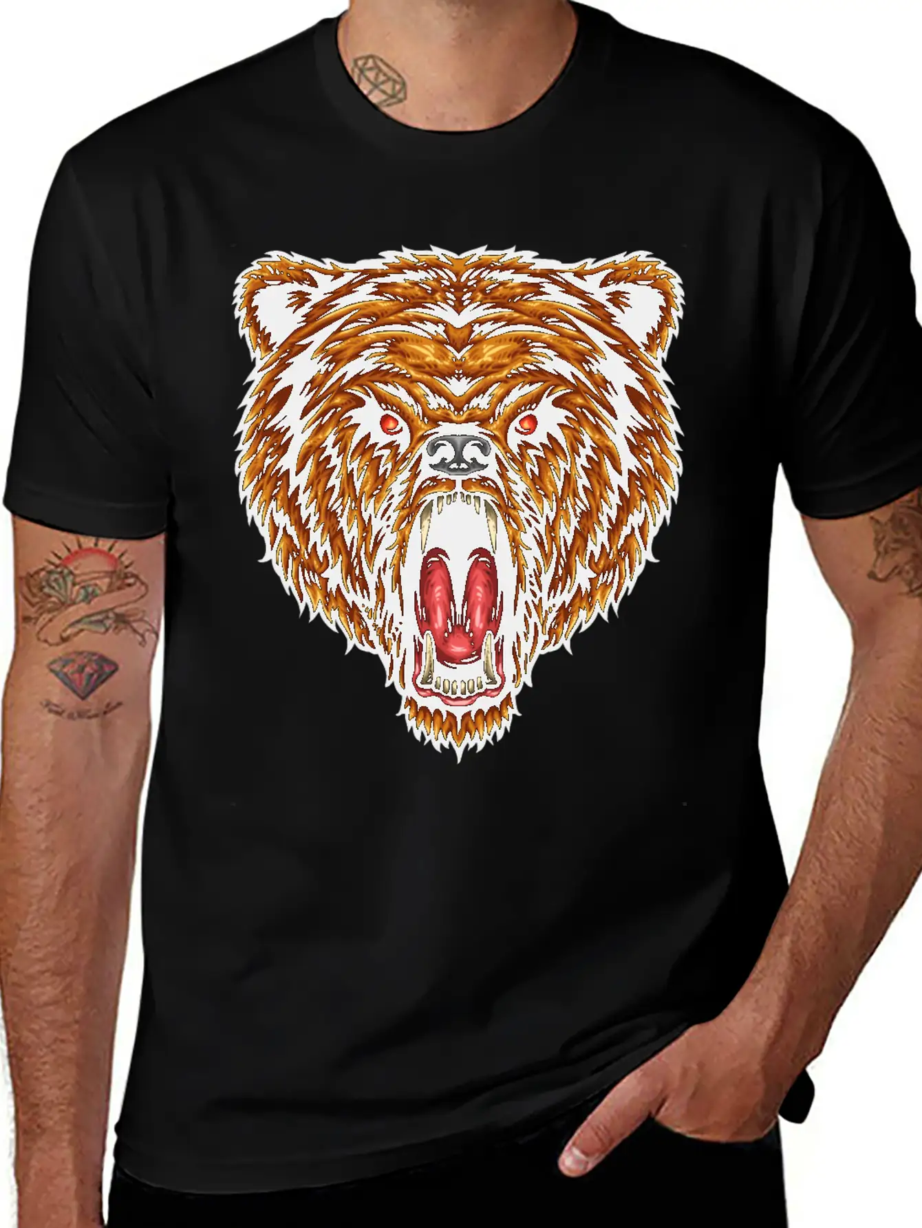 The Great Power Of Bear T-Shirts, Apparels & Decor Comfortable Minimalist Graphic Tee – Summer Style Essential