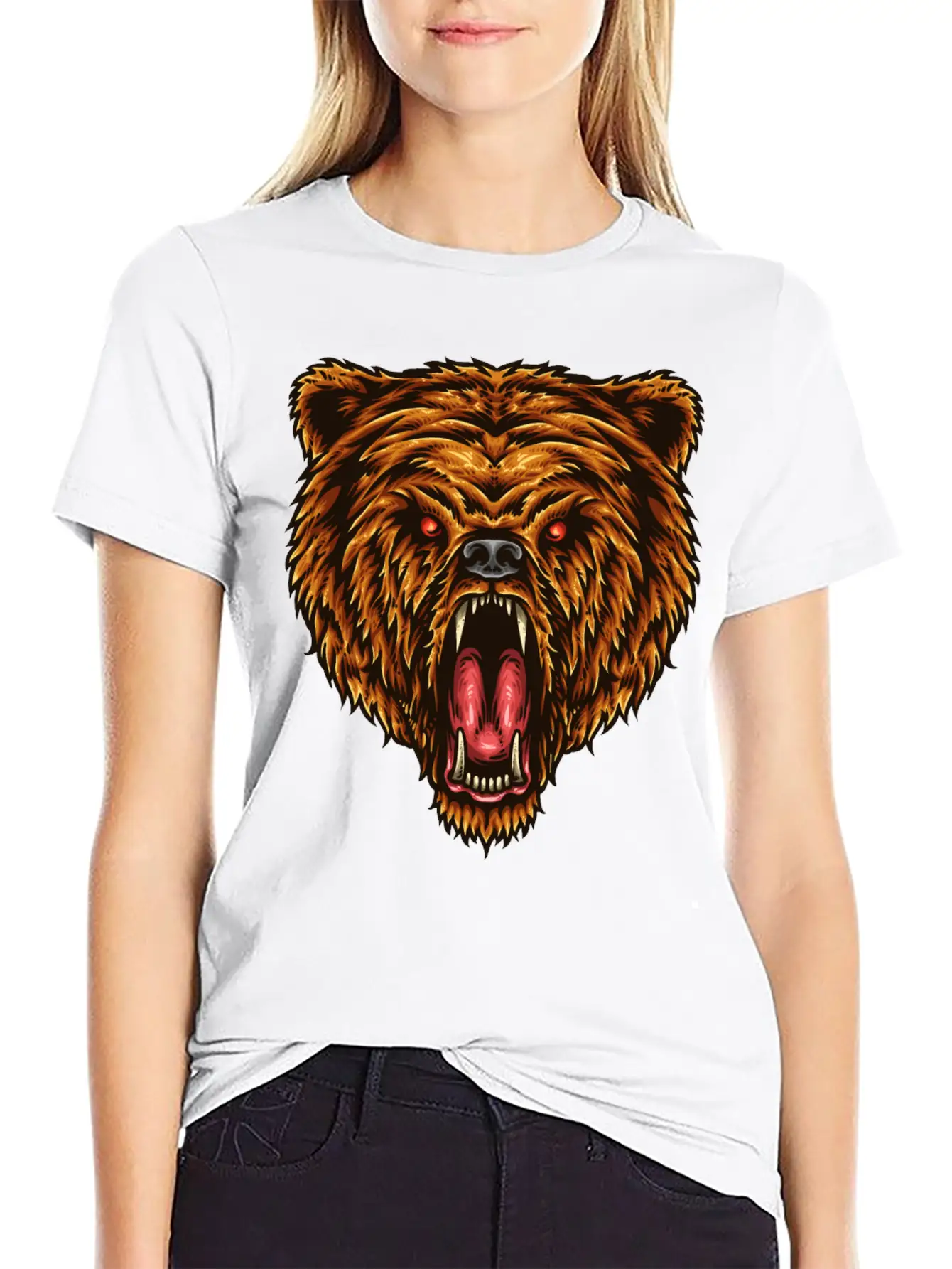 The Great Power Of Bear T-Shirts, Apparels & Decor Comfortable Minimalist Graphic Tee – Summer Style Essential