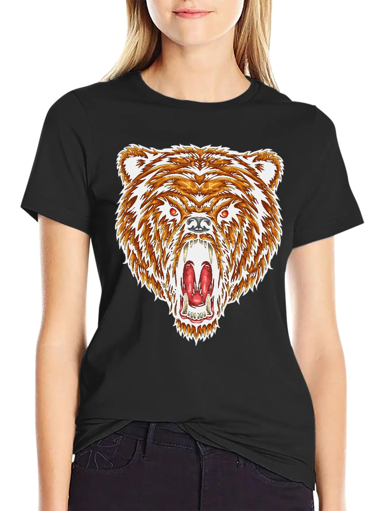 The Great Power Of Bear T-Shirts, Apparels & Decor Comfortable Minimalist Graphic Tee – Summer Style Essential