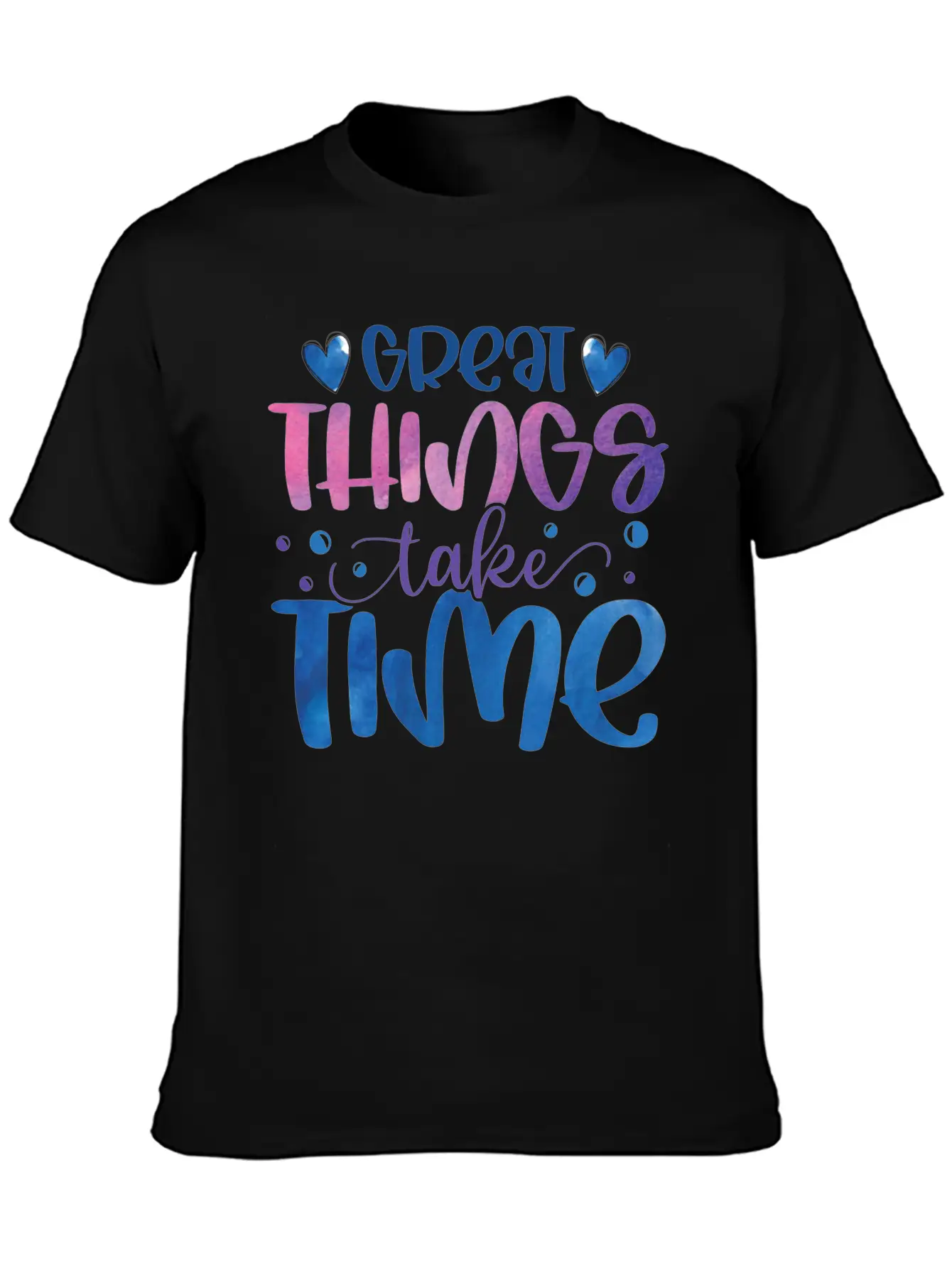 The Great Things Always Take Time Relaxed Everyday Tee – Lightweight And Durable Cotton