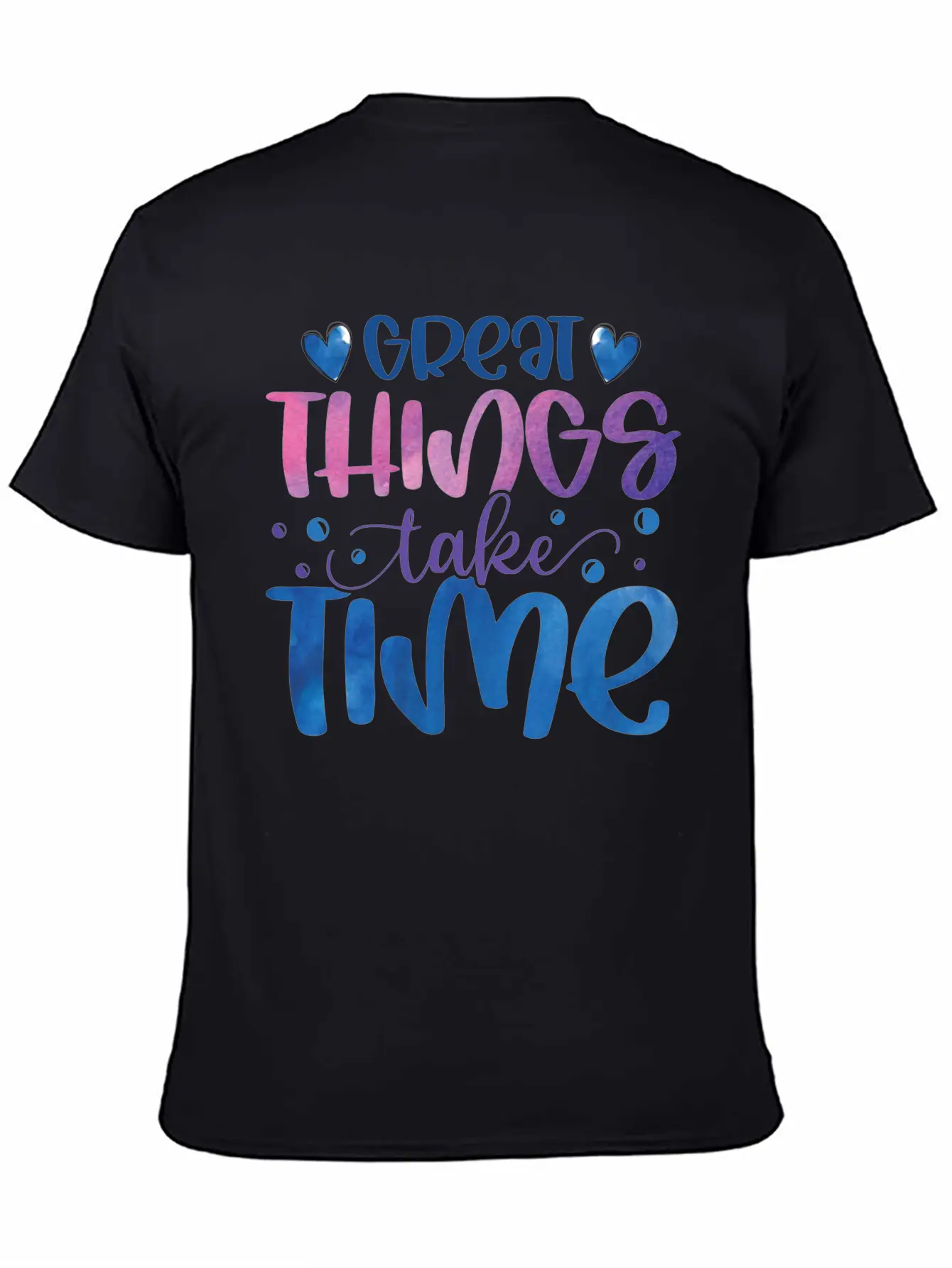 The Great Things Always Take Time Relaxed Everyday Tee – Lightweight And Durable Cotton