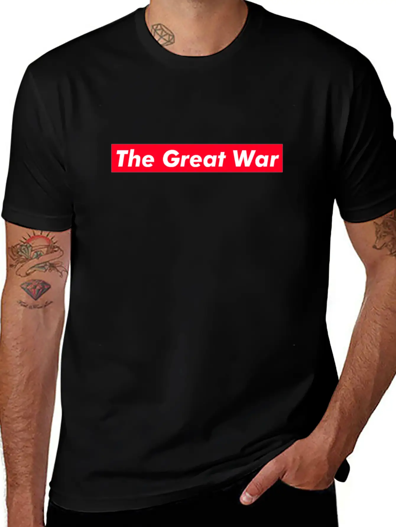 The Great War Red Box Text Gift Music Fan Lover Relaxed Everyday Tee – Lightweight And Durable Cotton