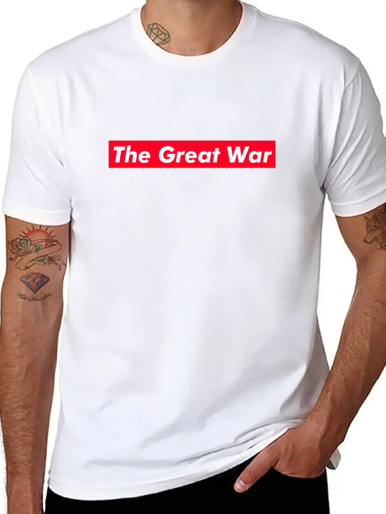 The Great War Red Box Text Gift Music Fan Lover Relaxed Everyday Tee – Lightweight And Durable Cotton