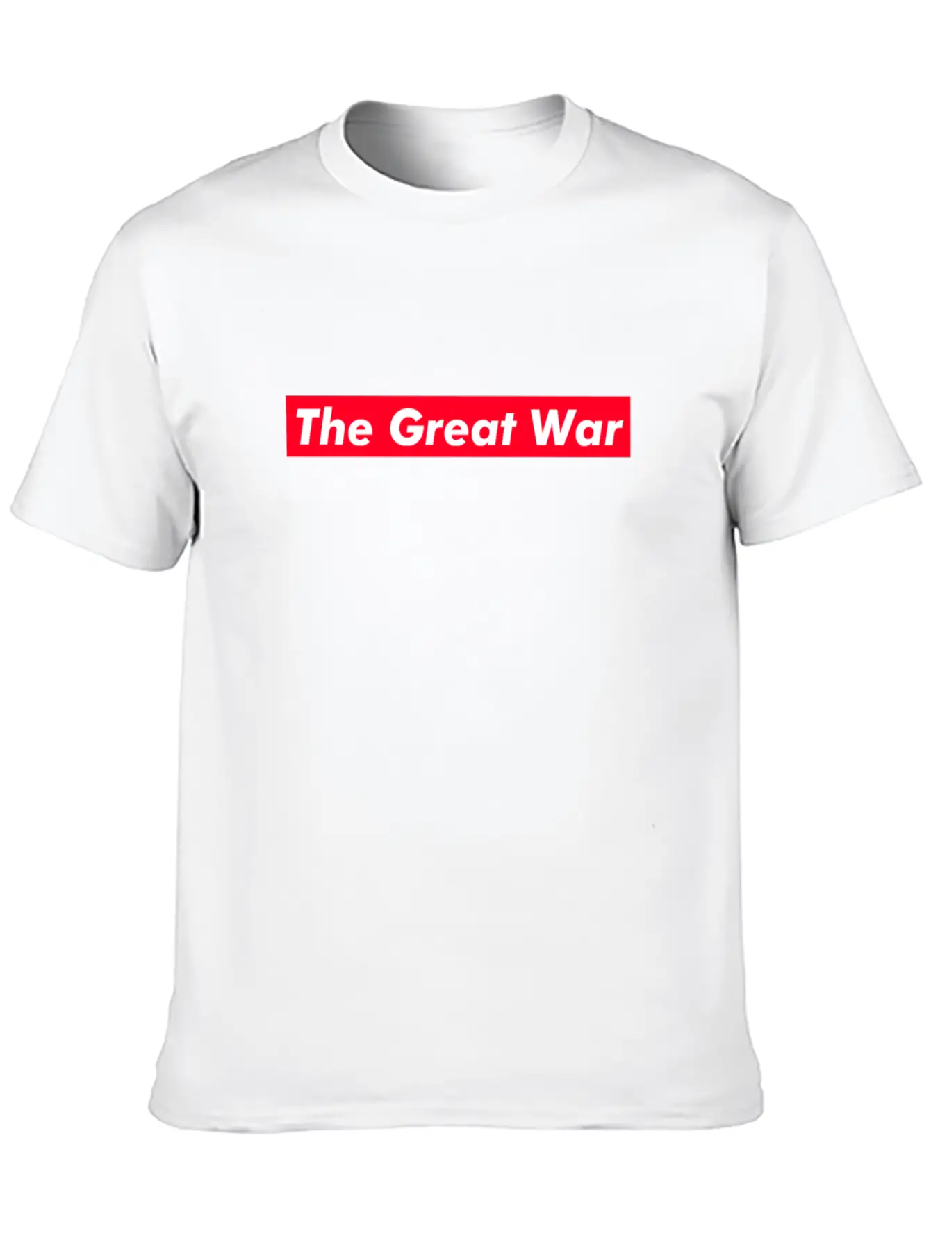 The Great War Red Box Text Gift Music Fan Lover Relaxed Everyday Tee – Lightweight And Durable Cotton