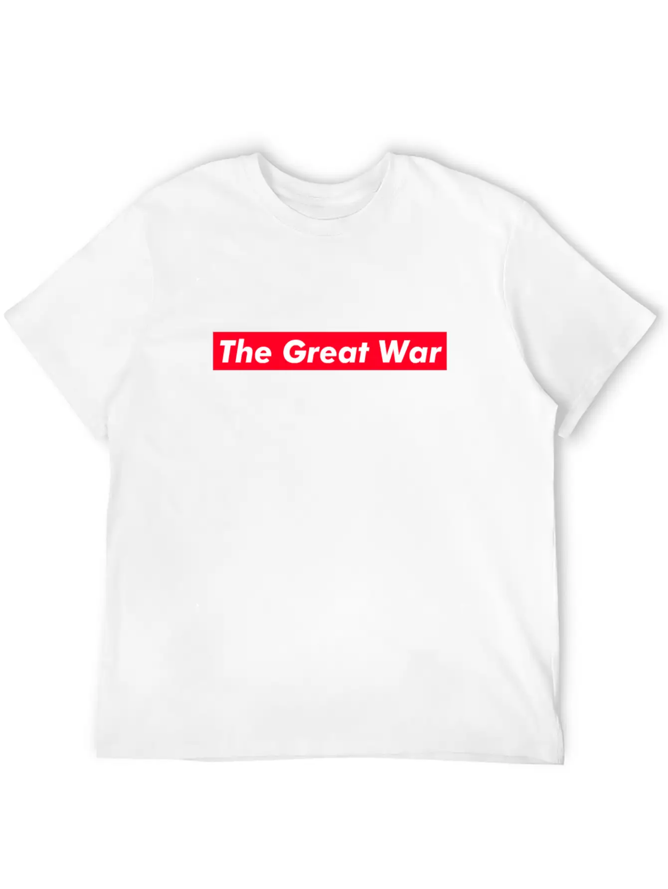 The Great War Red Box Text Gift Music Fan Lover Relaxed Everyday Tee – Lightweight And Durable Cotton