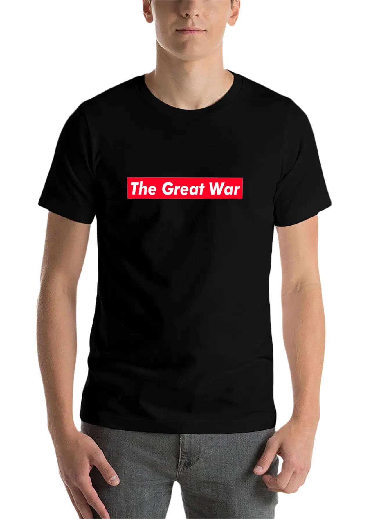The Great War Red Box Text Gift Music Fan Lover Relaxed Everyday Tee – Lightweight And Durable Cotton