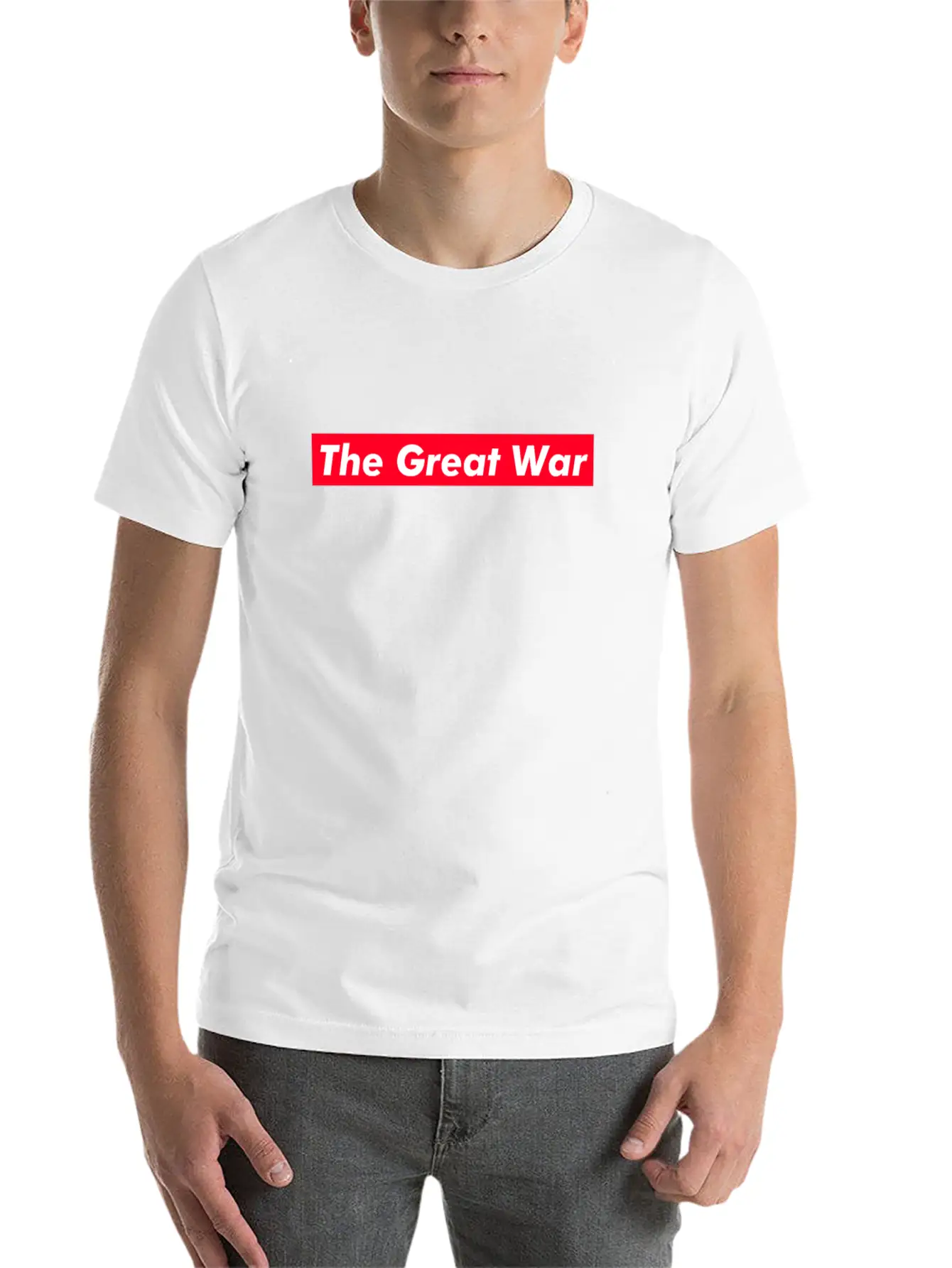 The Great War Red Box Text Gift Music Fan Lover Relaxed Everyday Tee – Lightweight And Durable Cotton