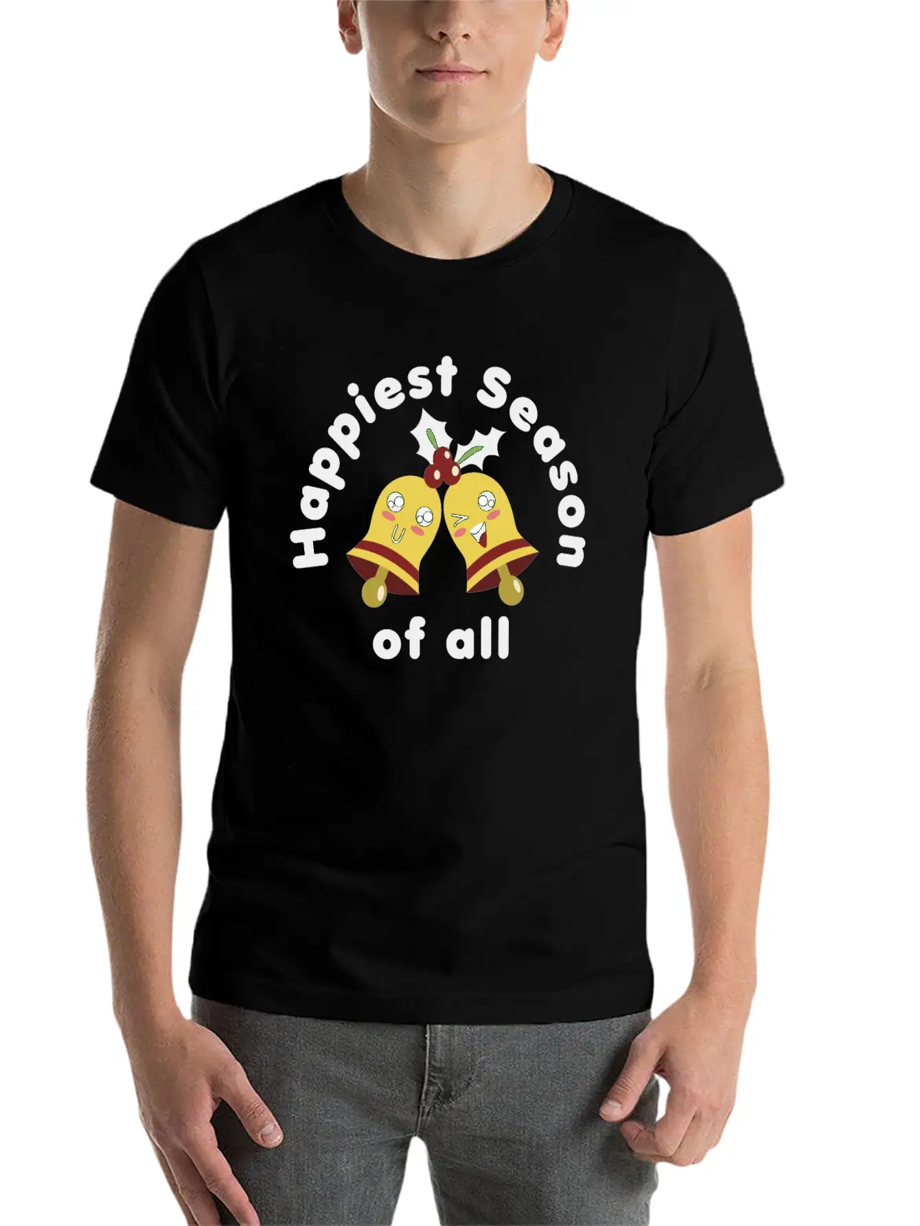 The Happiest Season Of All Unisex Casual T-Shirt – Clean Design For Daily Comfort