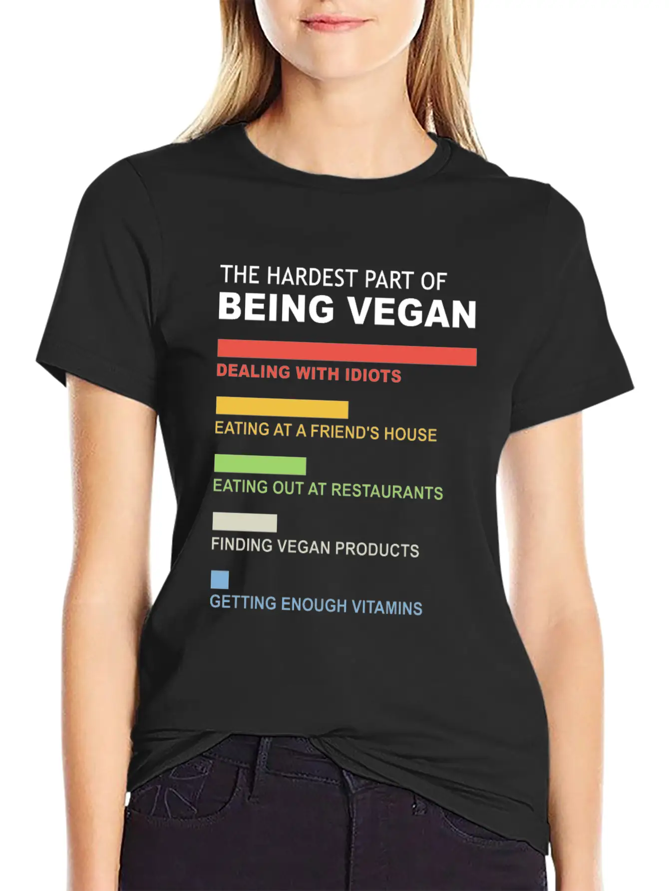 The Hardest Part Of Being Vegan / Vegan Retro Classic Fit Graphic Tee For Daily Comfort – Unisex Cotton Shirt