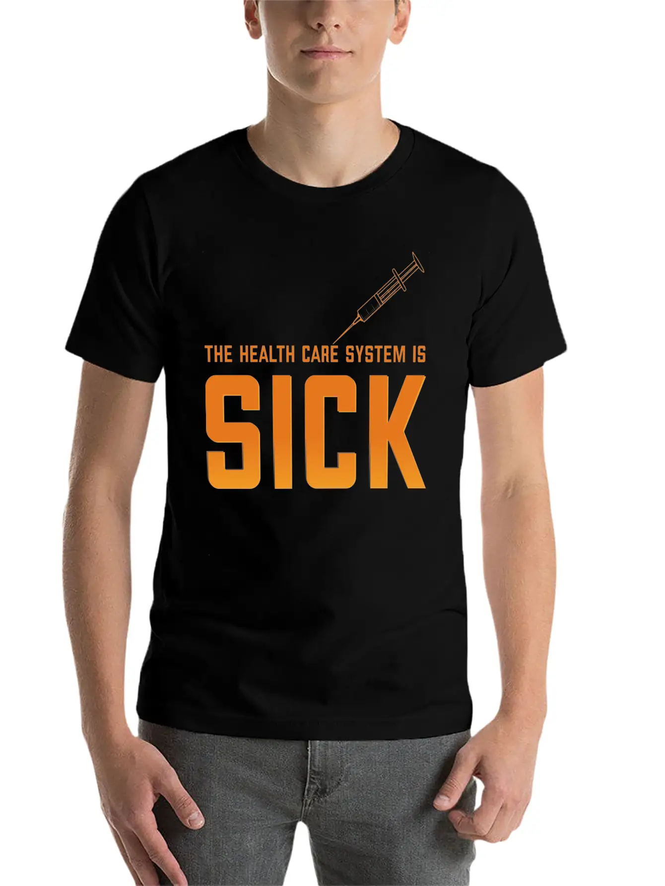 THE HEALTH CARE Unisex Casual T-Shirt – Clean Design For Daily Comfort