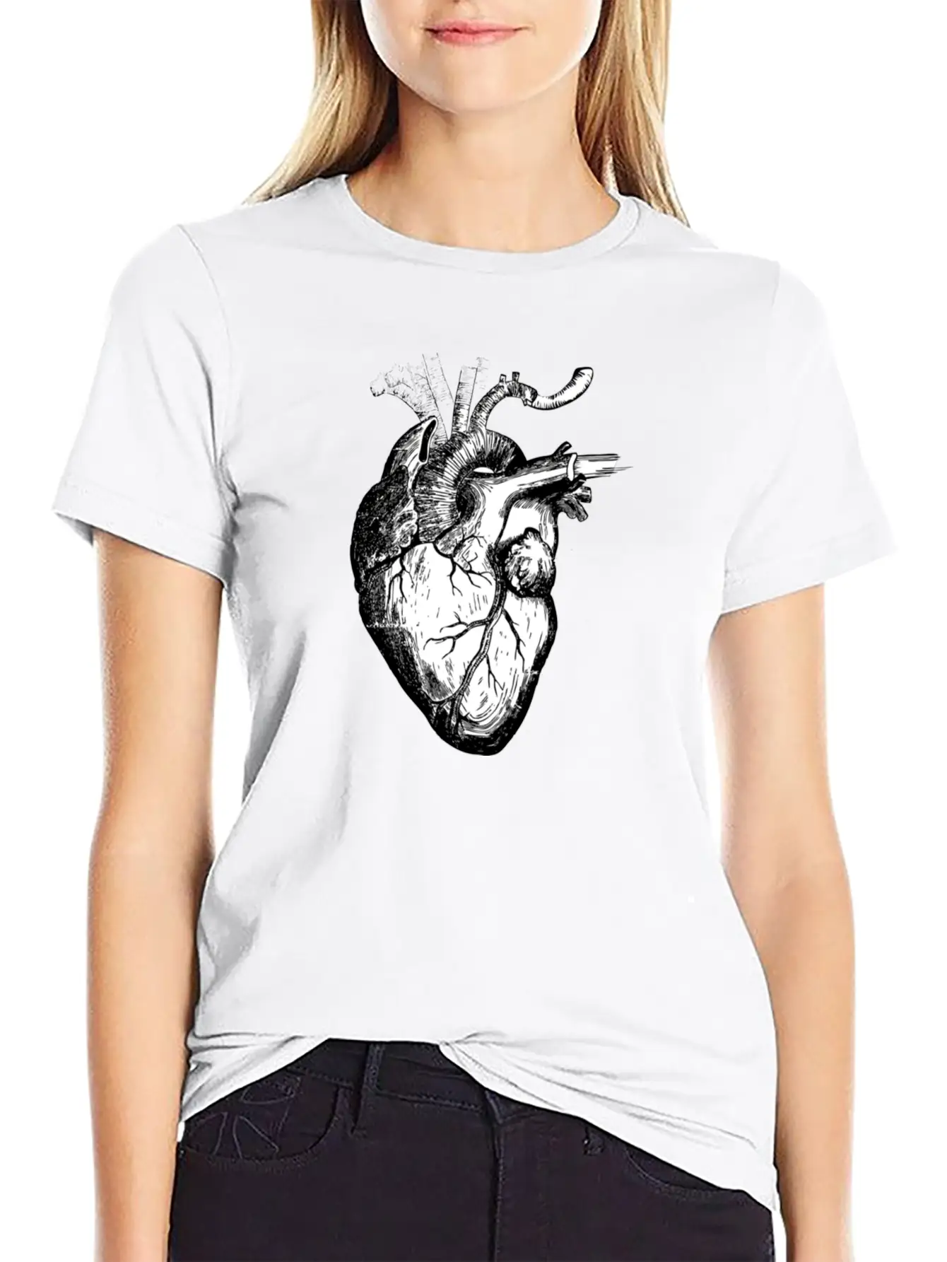 The Human Heart Modern Fit Casual T-Shirt – Clean And Versatile Design