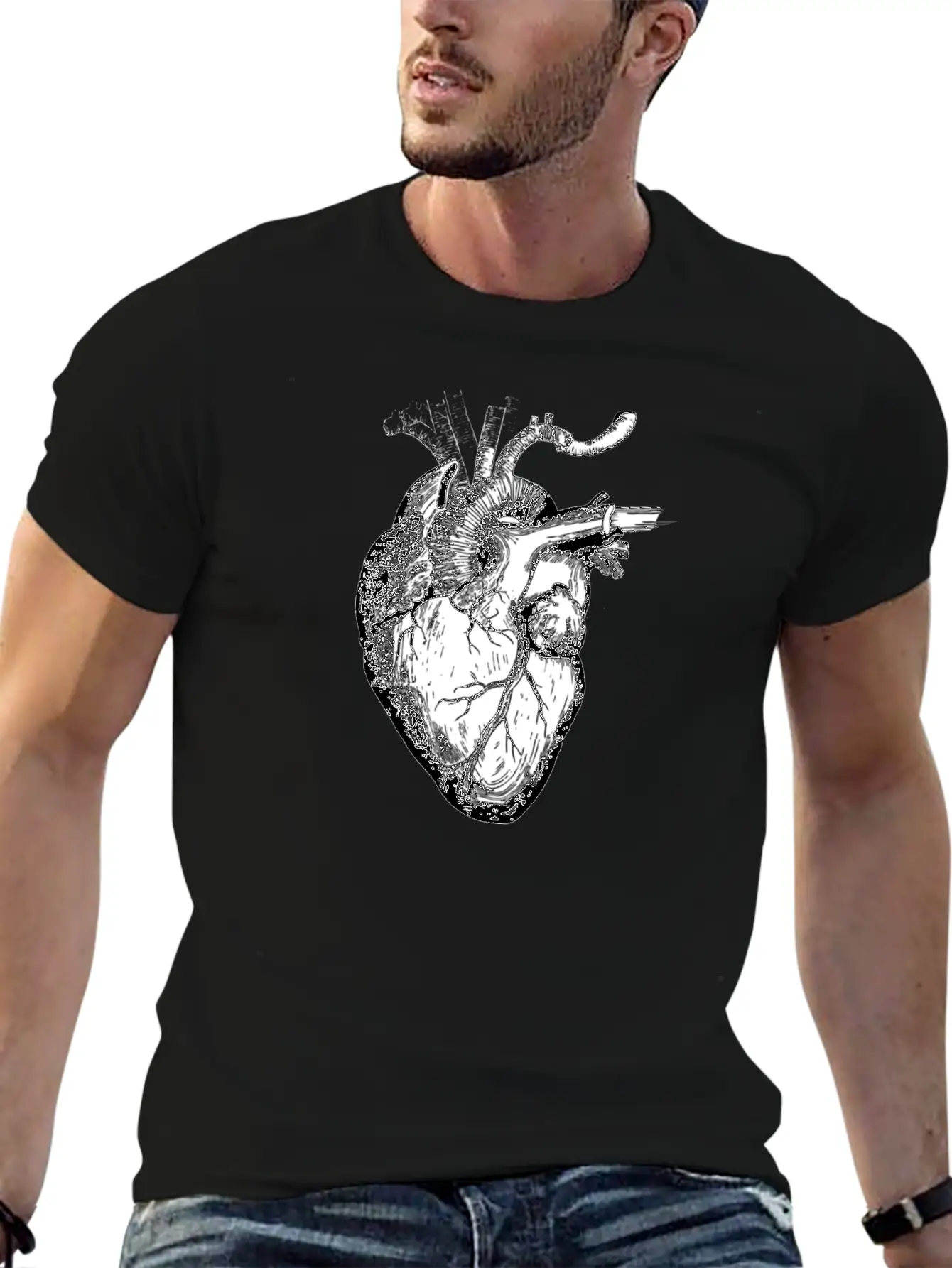 The Human Heart Modern Fit Casual T-Shirt – Clean And Versatile Design