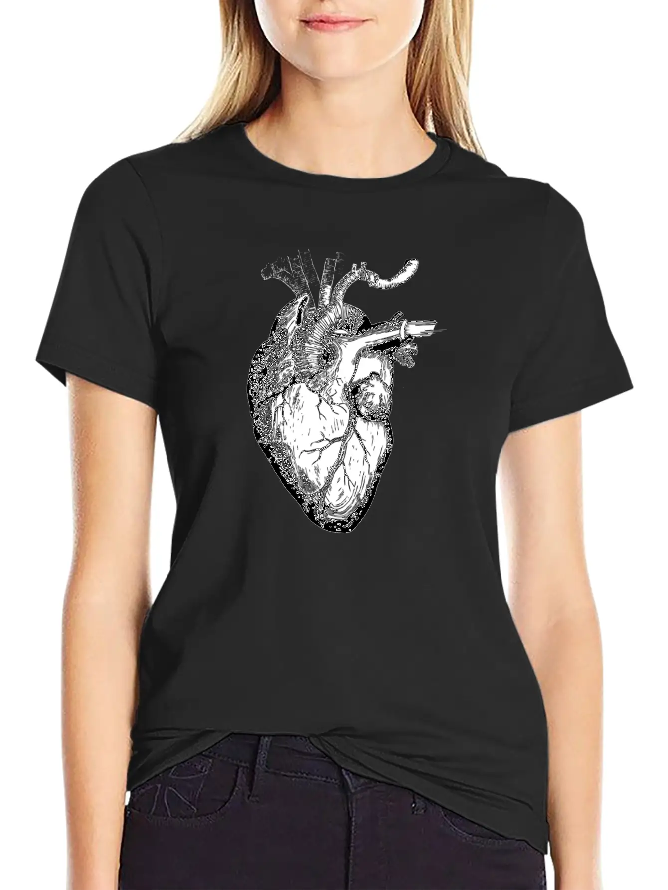 The Human Heart Modern Fit Casual T-Shirt – Clean And Versatile Design