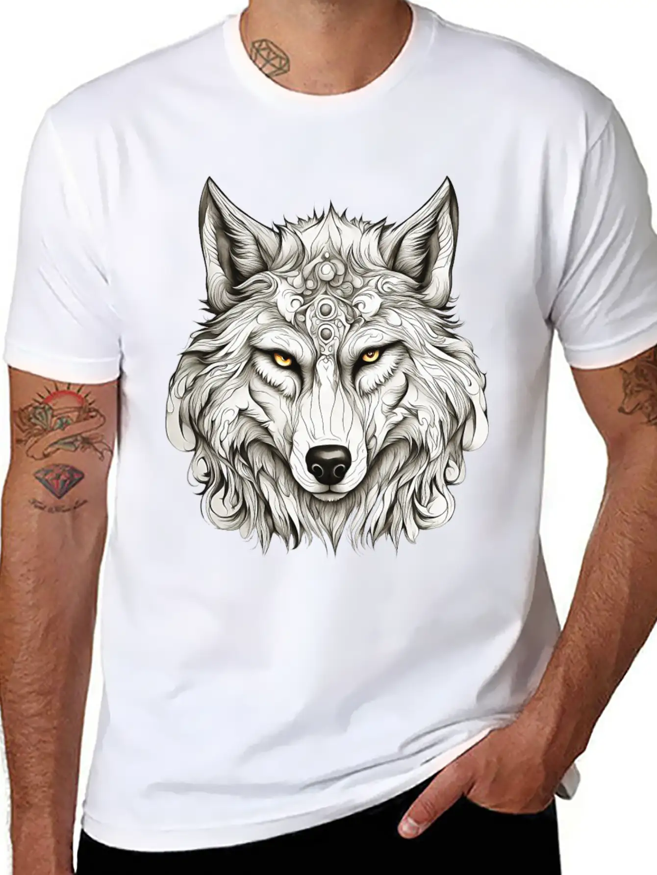 The Hunter Wolf Comfortable Minimalist Graphic Tee – Summer Style Essential