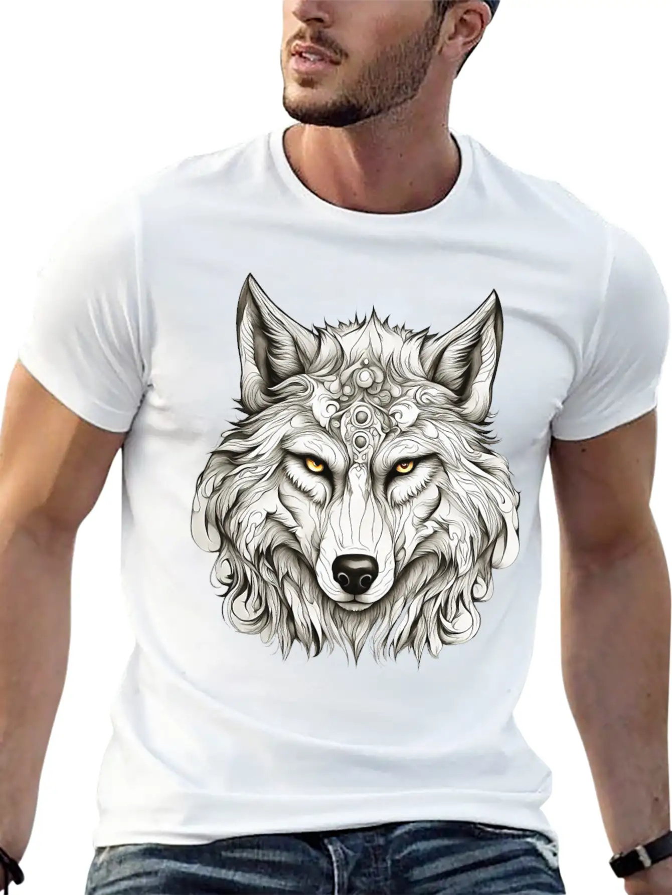 The Hunter Wolf Comfortable Minimalist Graphic Tee – Summer Style Essential