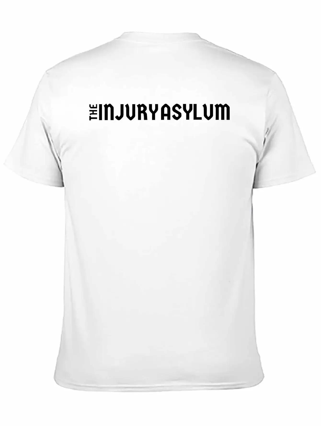 The Injury Asylum White Long Lightweight Cotton T-Shirt – Daily Comfort Graphic Shirt