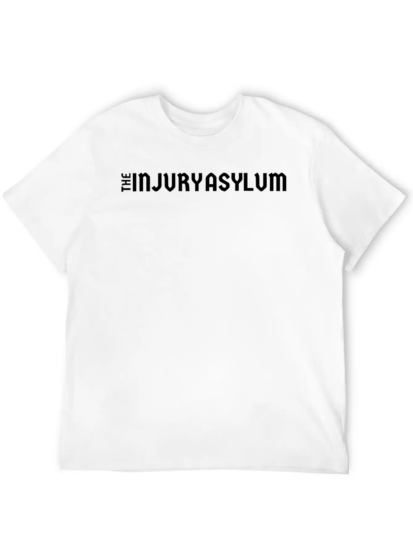 The Injury Asylum White Long Lightweight Cotton T-Shirt – Daily Comfort Graphic Shirt
