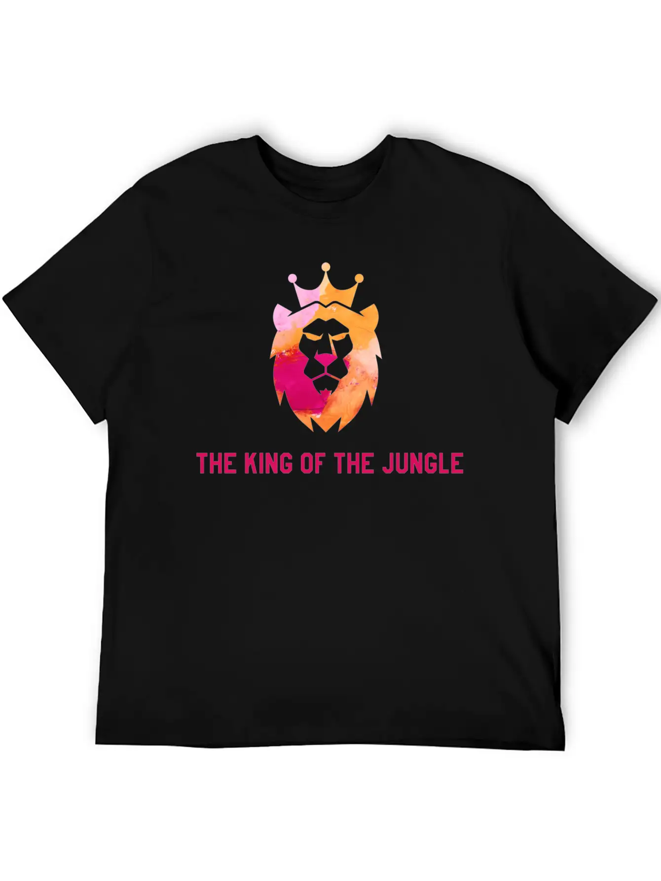 The King Of The Jungle Lightweight Cotton T-Shirt – Daily Comfort Graphic Shirt