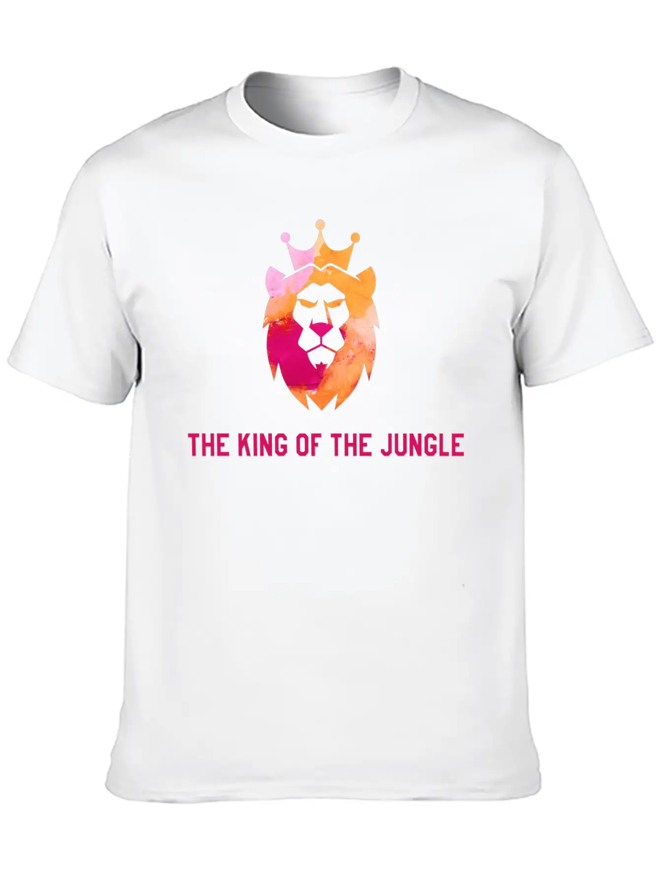The King Of The Jungle Lightweight Cotton T-Shirt – Daily Comfort Graphic Shirt