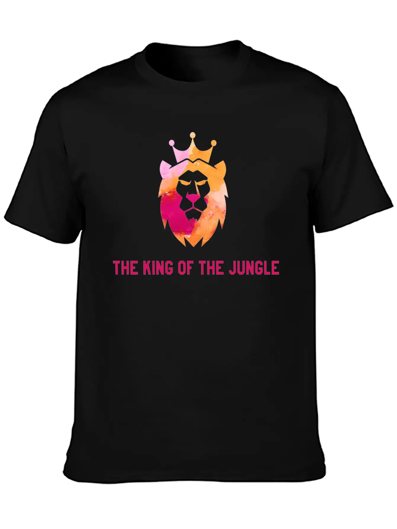The King Of The Jungle Lightweight Cotton T-Shirt – Daily Comfort Graphic Shirt