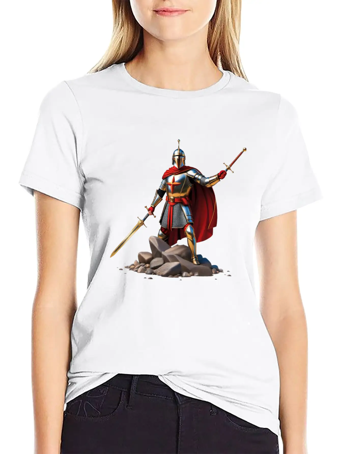 The Knight's Path Lightweight Cotton T-Shirt – Daily Comfort Graphic Shirt