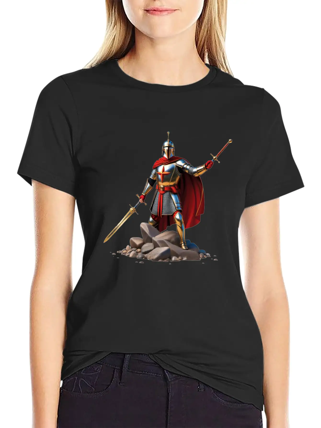 The Knight's Path Lightweight Cotton T-Shirt – Daily Comfort Graphic Shirt