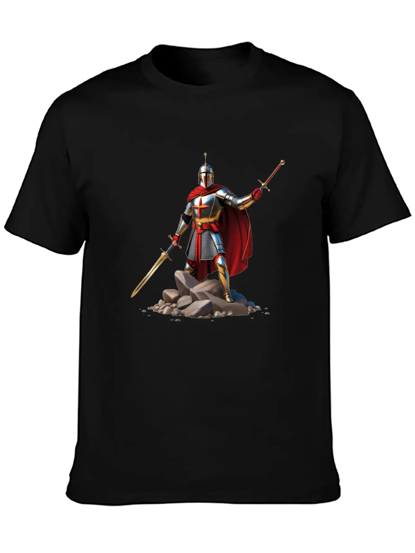 The Knight's Path Lightweight Cotton T-Shirt – Daily Comfort Graphic Shirt