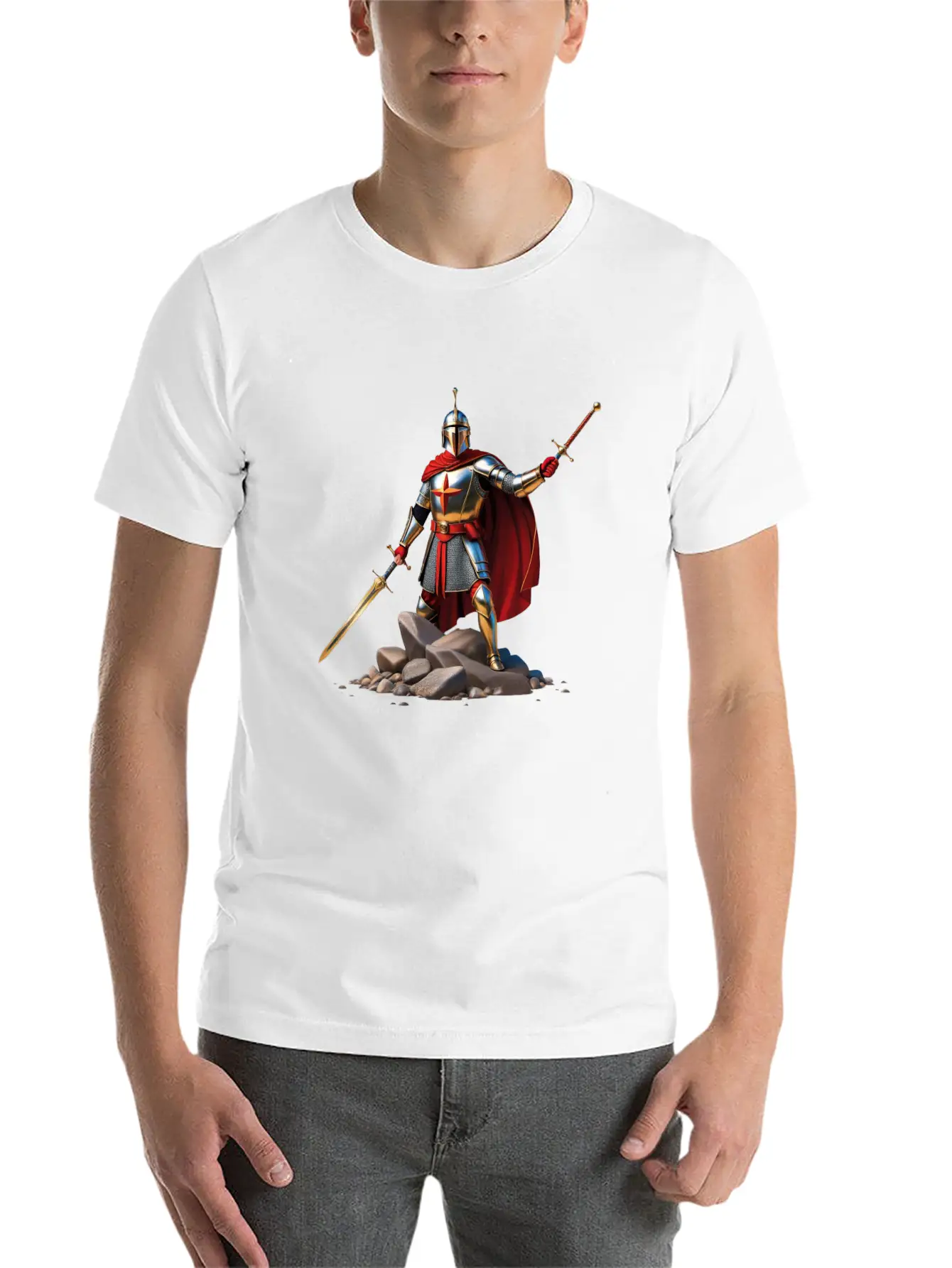 The Knight's Path Lightweight Cotton T-Shirt – Daily Comfort Graphic Shirt
