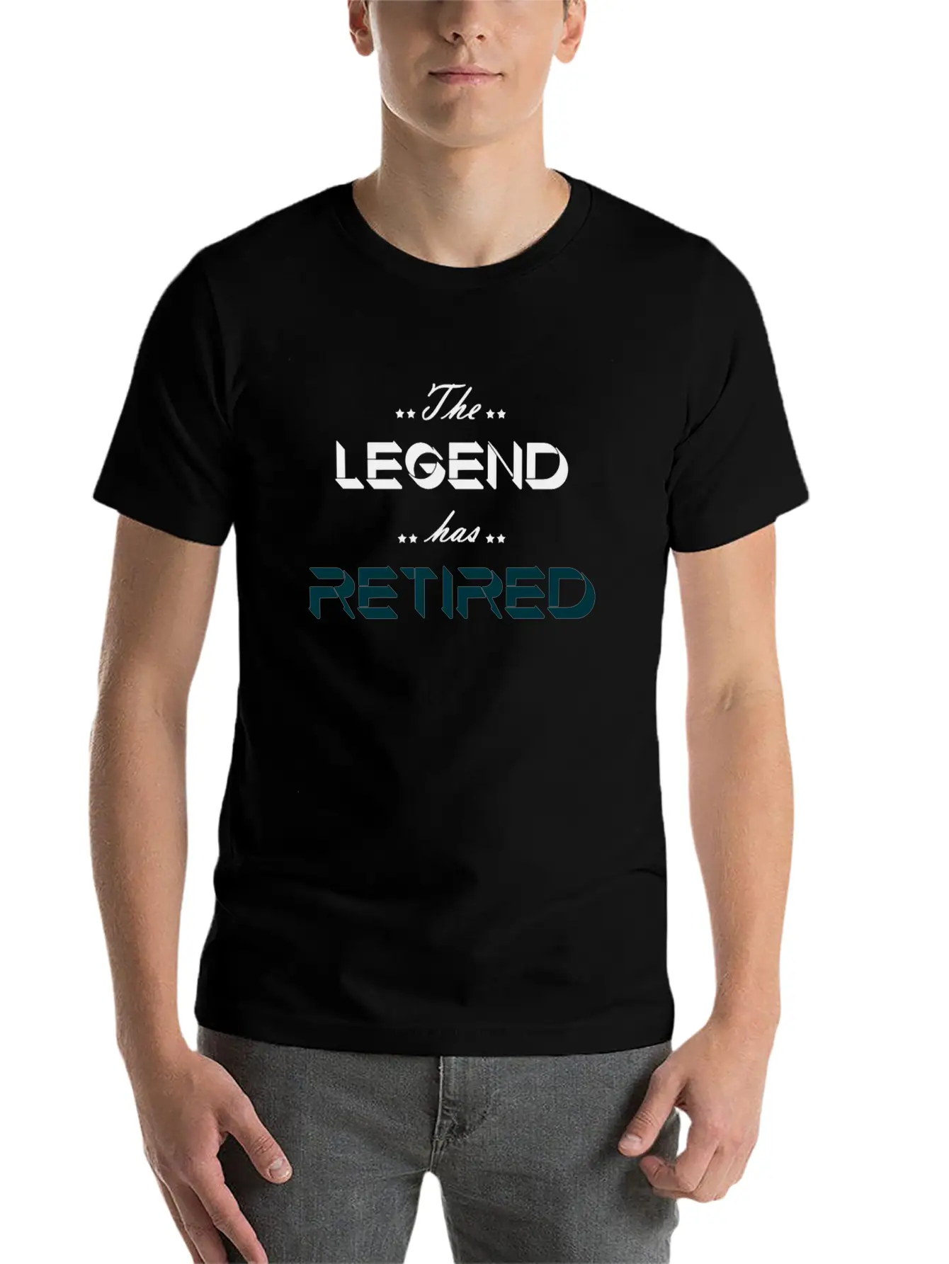 The Legend Has Retired Basic Graphic T-Shirt – Daily Comfort In Soft Cotton