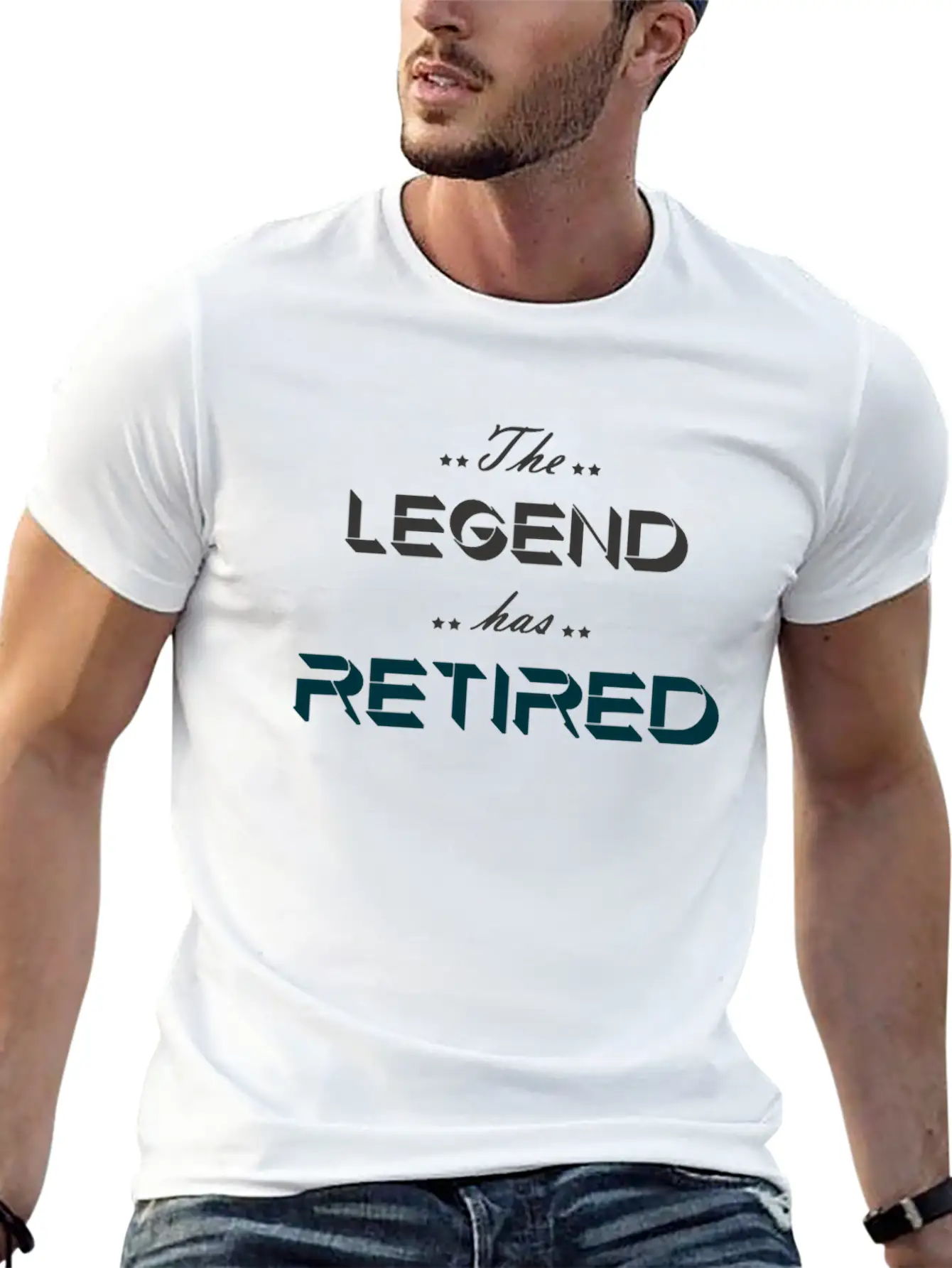 The Legend Has Retired Basic Graphic T-Shirt – Daily Comfort In Soft Cotton
