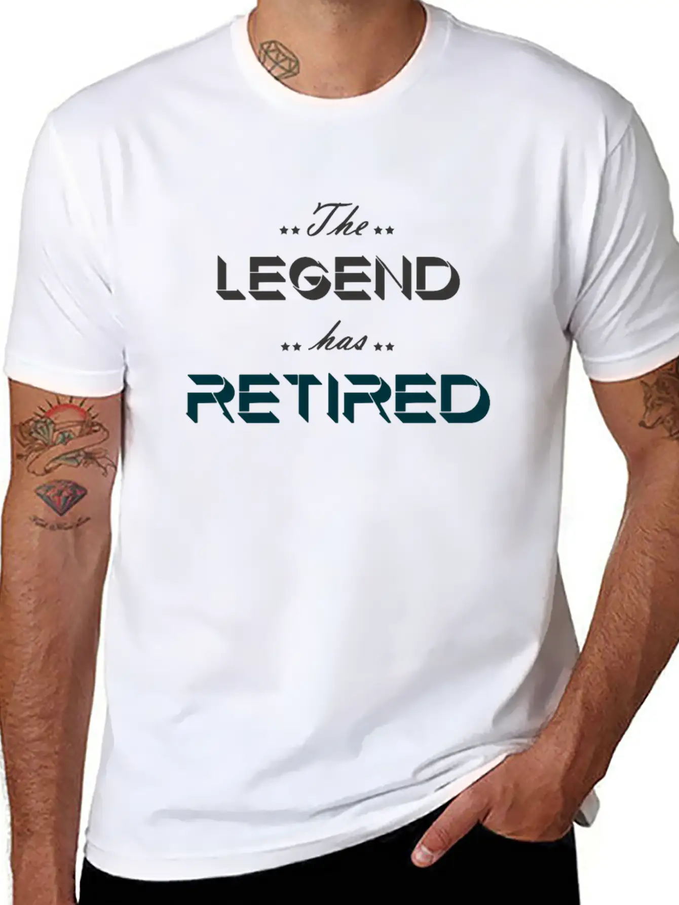 The Legend Has Retired Basic Graphic T-Shirt – Daily Comfort In Soft Cotton