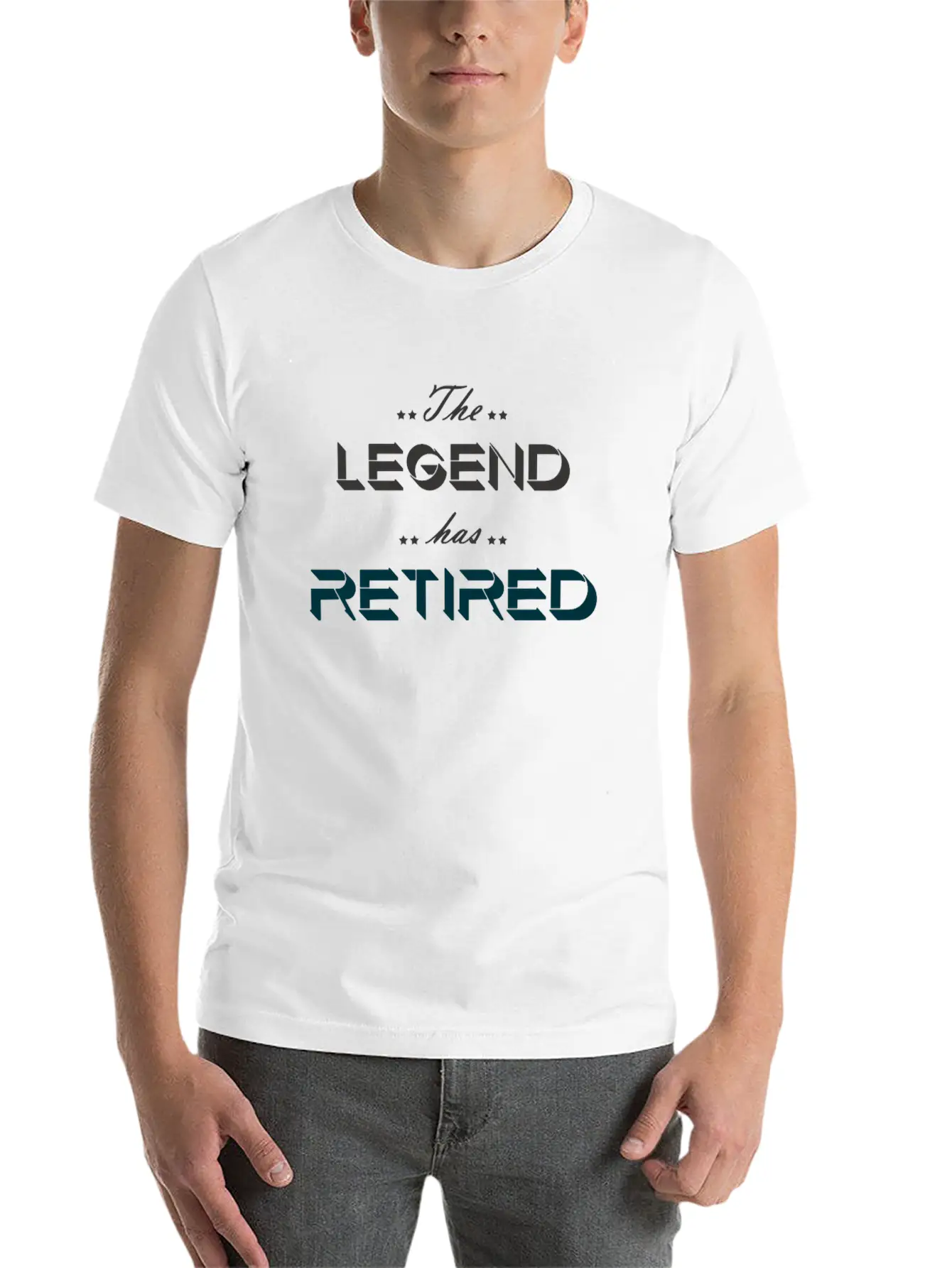 The Legend Has Retired Basic Graphic T-Shirt – Daily Comfort In Soft Cotton