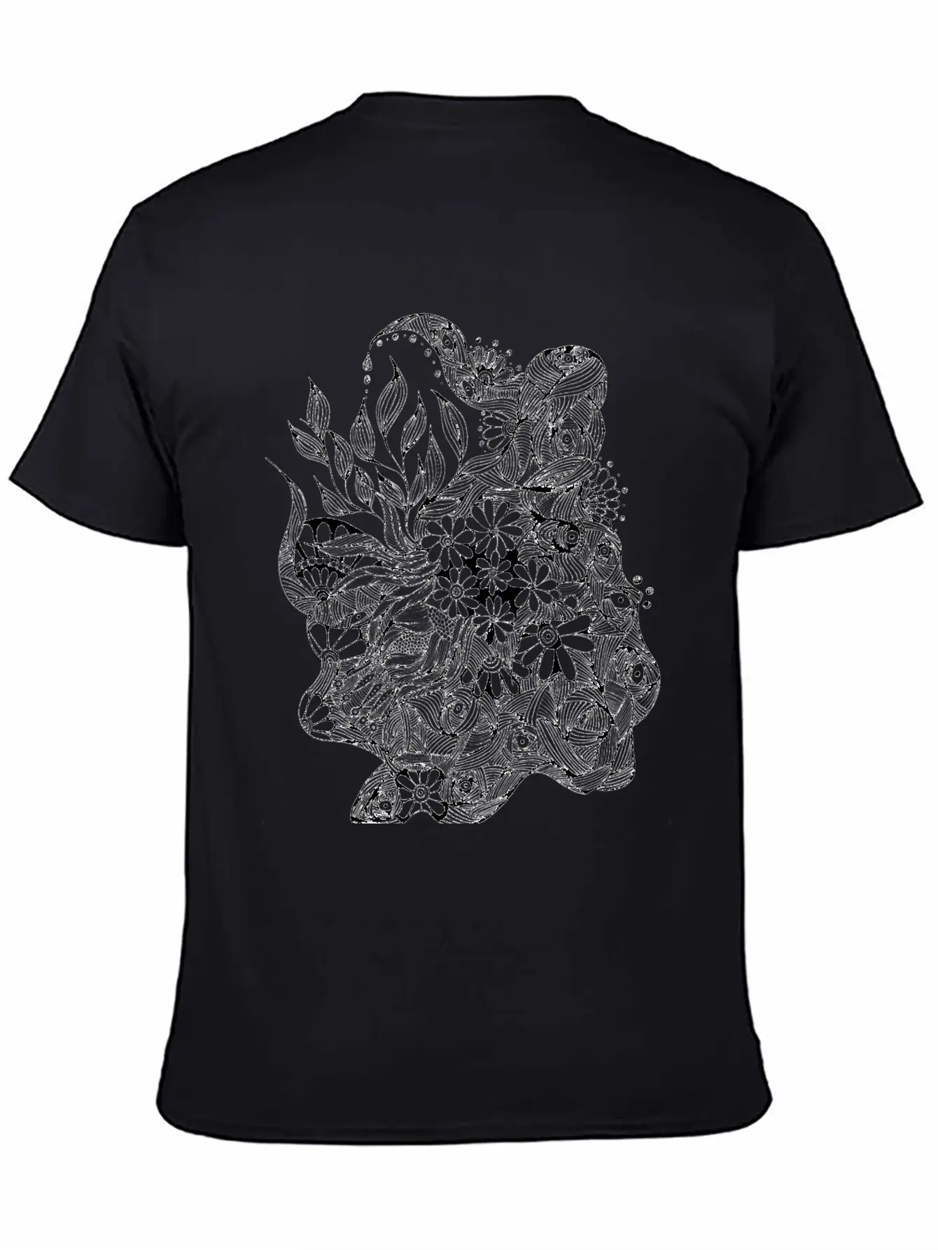 The Lined Design And The Vector Design. Essential Cotton Tee For Daily Outfits – Unisex Style