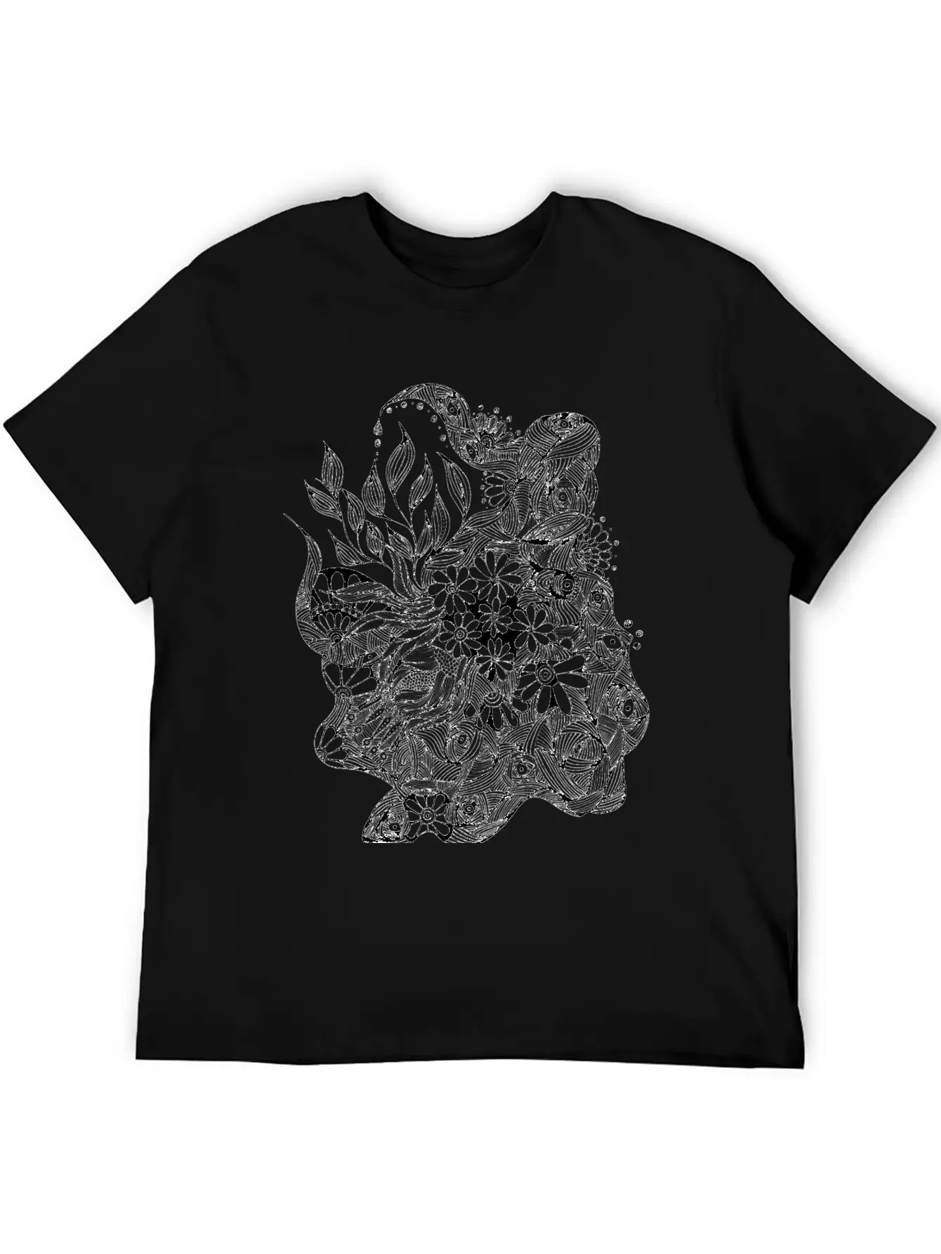 The Lined Design And The Vector Design. Essential Cotton Tee For Daily Outfits – Unisex Style