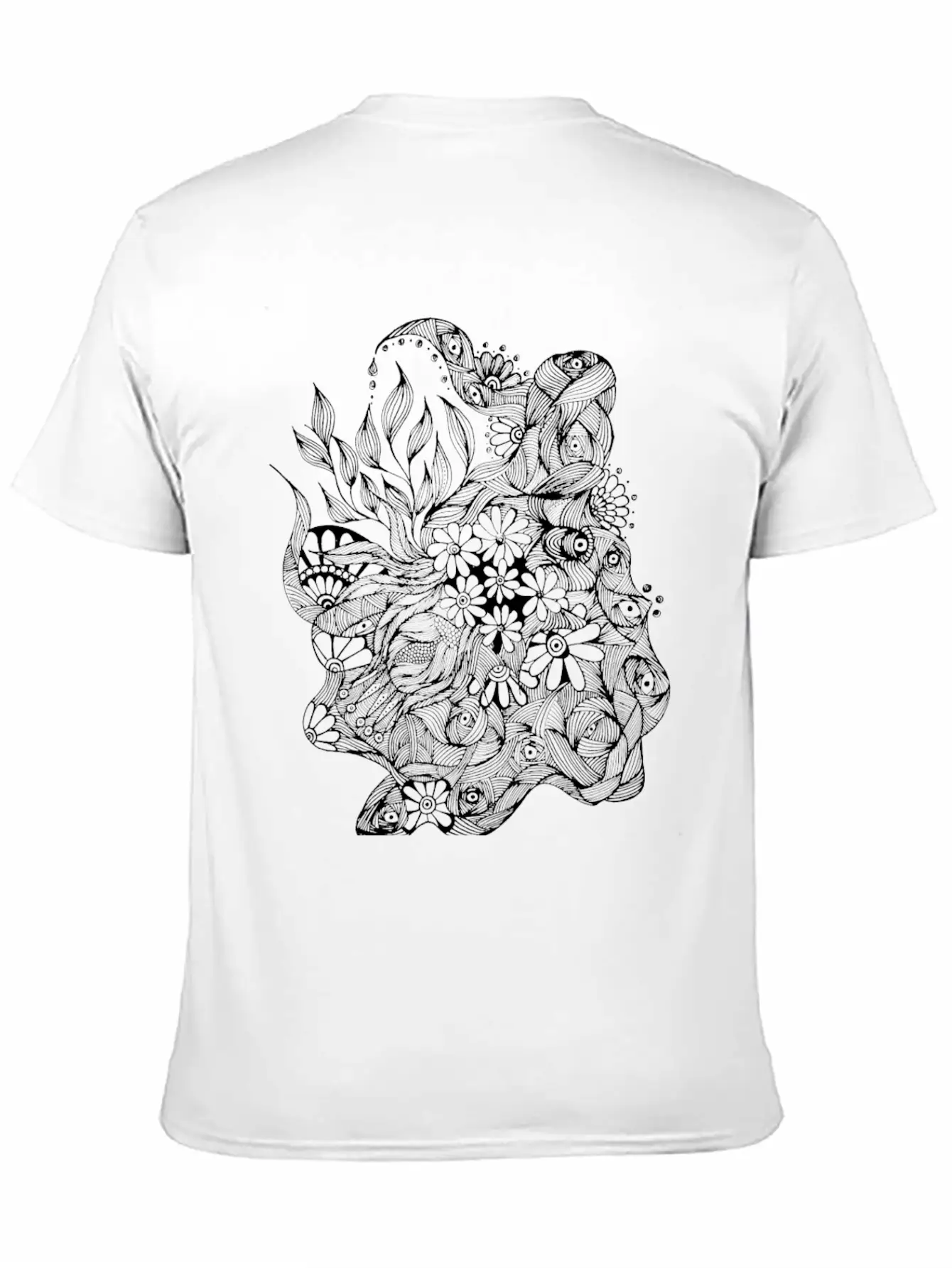The Lined Design And The Vector Design. Essential Cotton Tee For Daily Outfits – Unisex Style