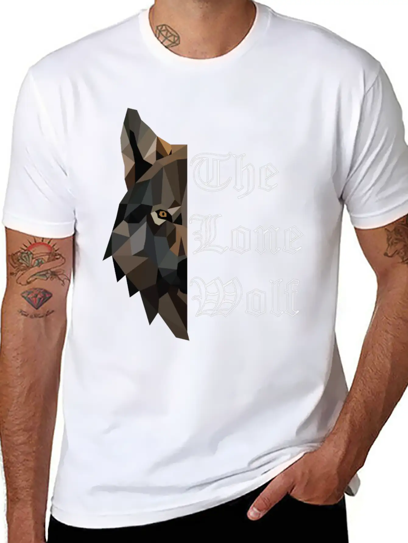 The Lone Wolf Lightweight Cotton T-Shirt – Daily Comfort Graphic Shirt