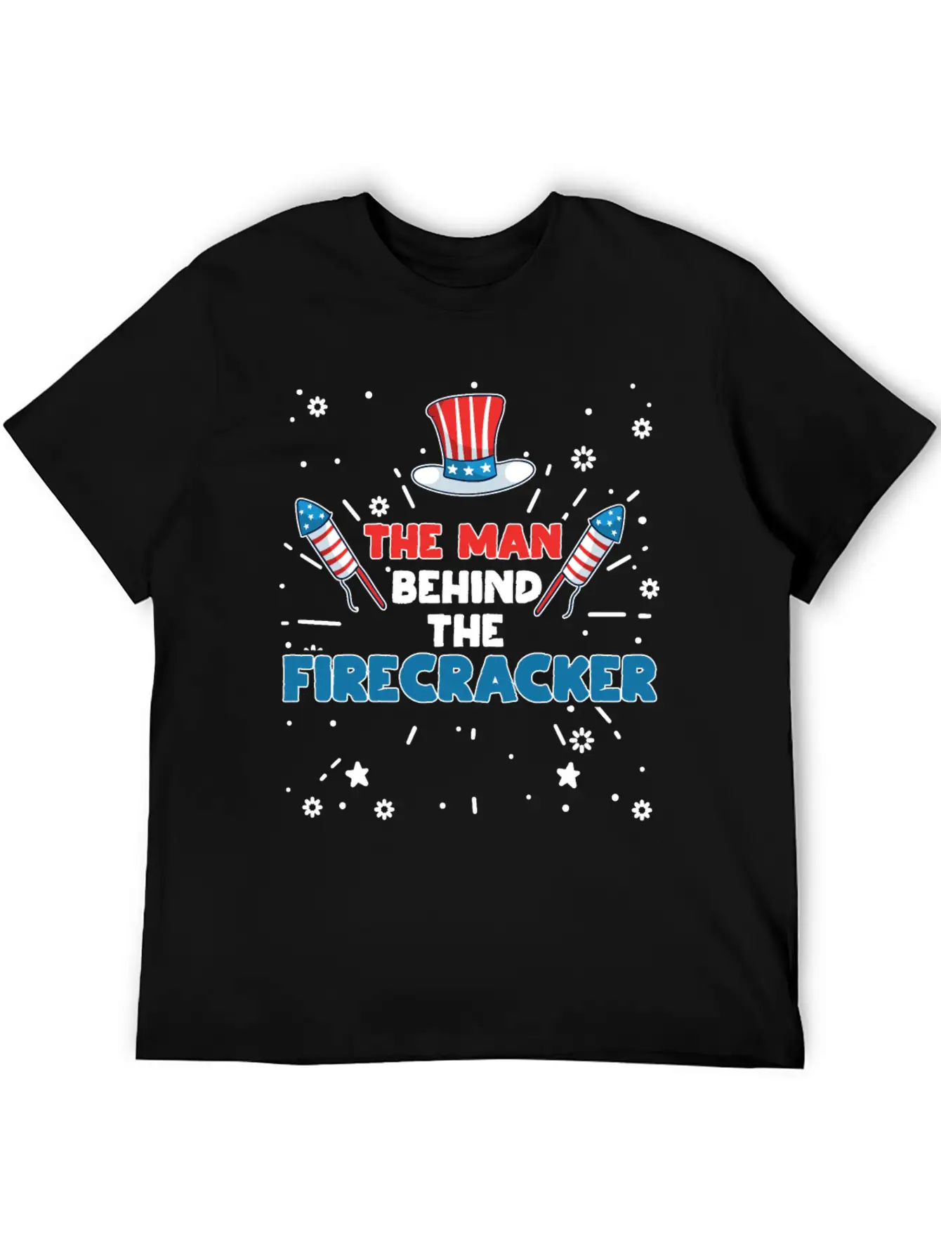 The Man Behind The Firecracker July 4th Fourth Soft Cotton Short Sleeve Tee – Unisex Wardrobe Staple