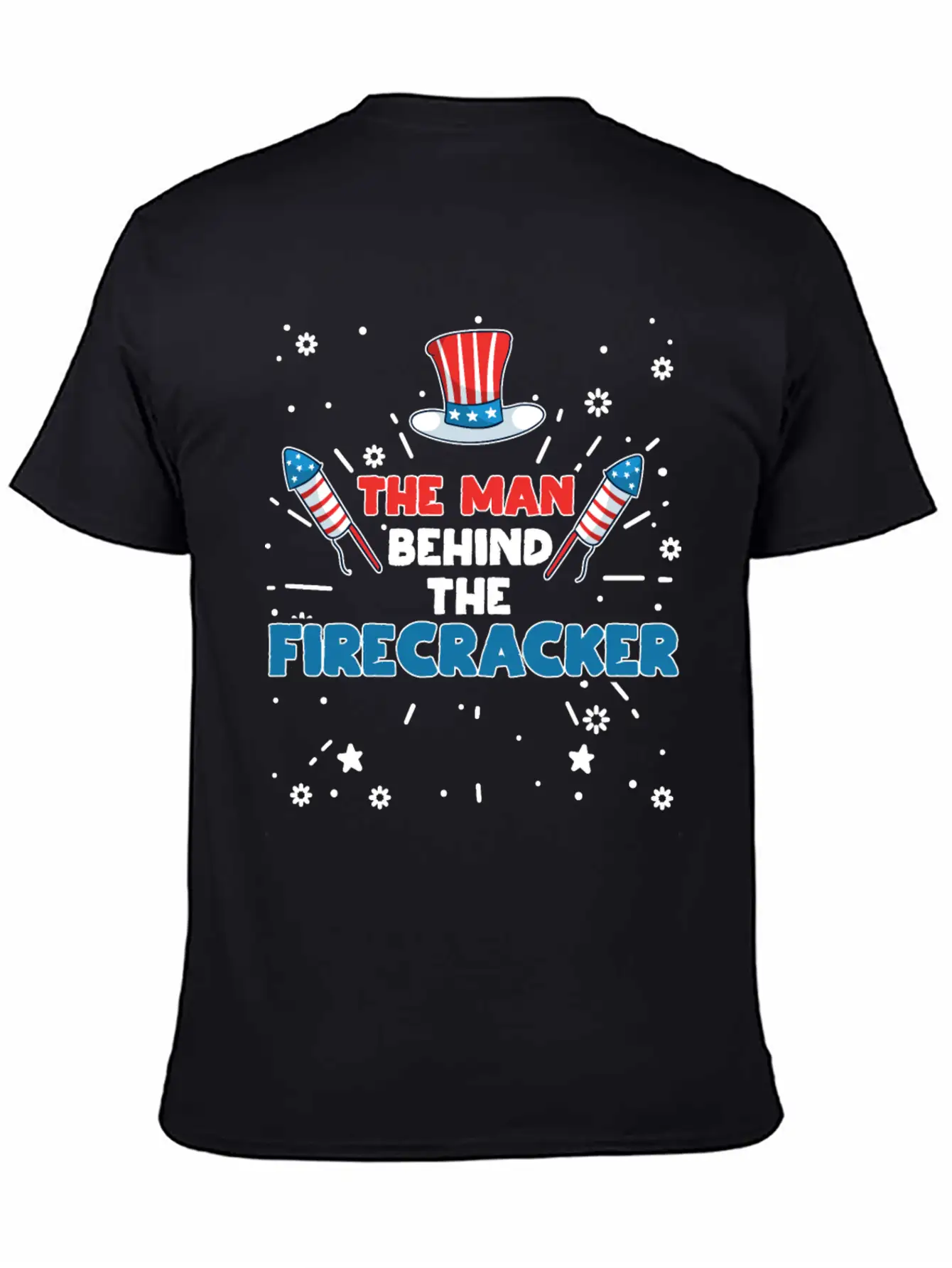 The Man Behind The Firecracker July 4th Fourth Soft Cotton Short Sleeve Tee – Unisex Wardrobe Staple