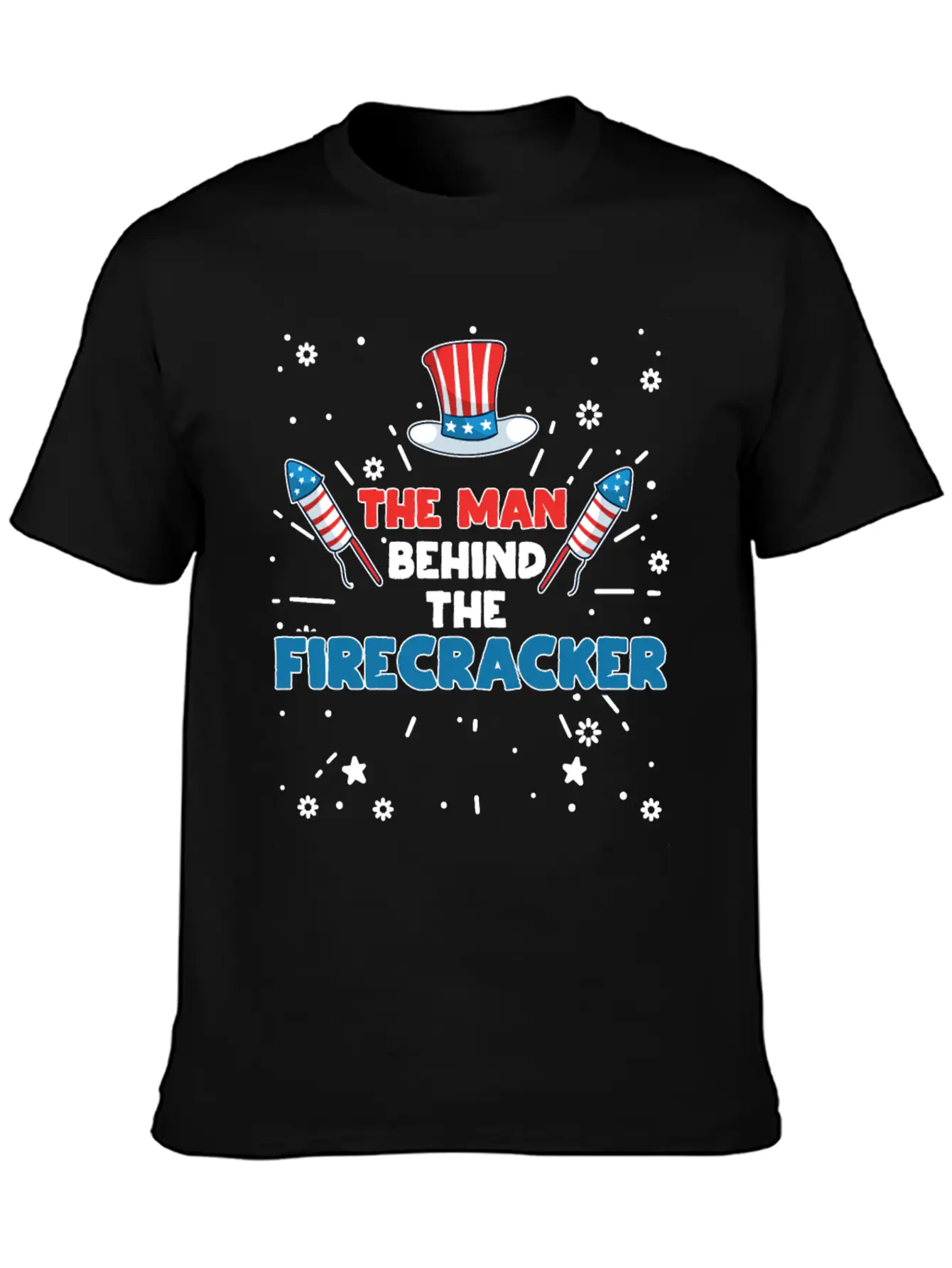 The Man Behind The Firecracker July 4th Fourth Soft Cotton Short Sleeve Tee – Unisex Wardrobe Staple