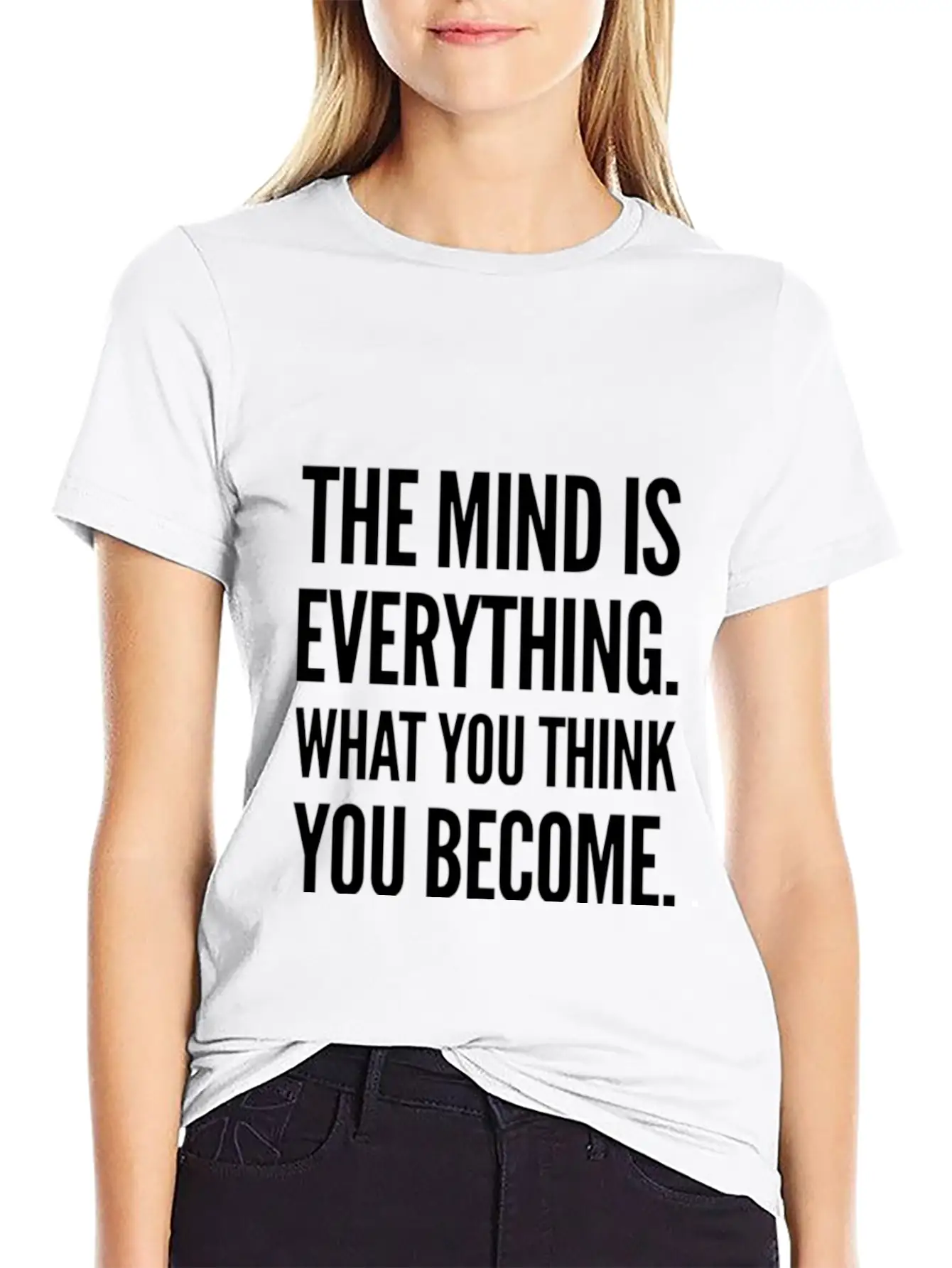 The Mind Is Everything Text Design Unisex Casual T-Shirt – Clean Design For Daily Comfort